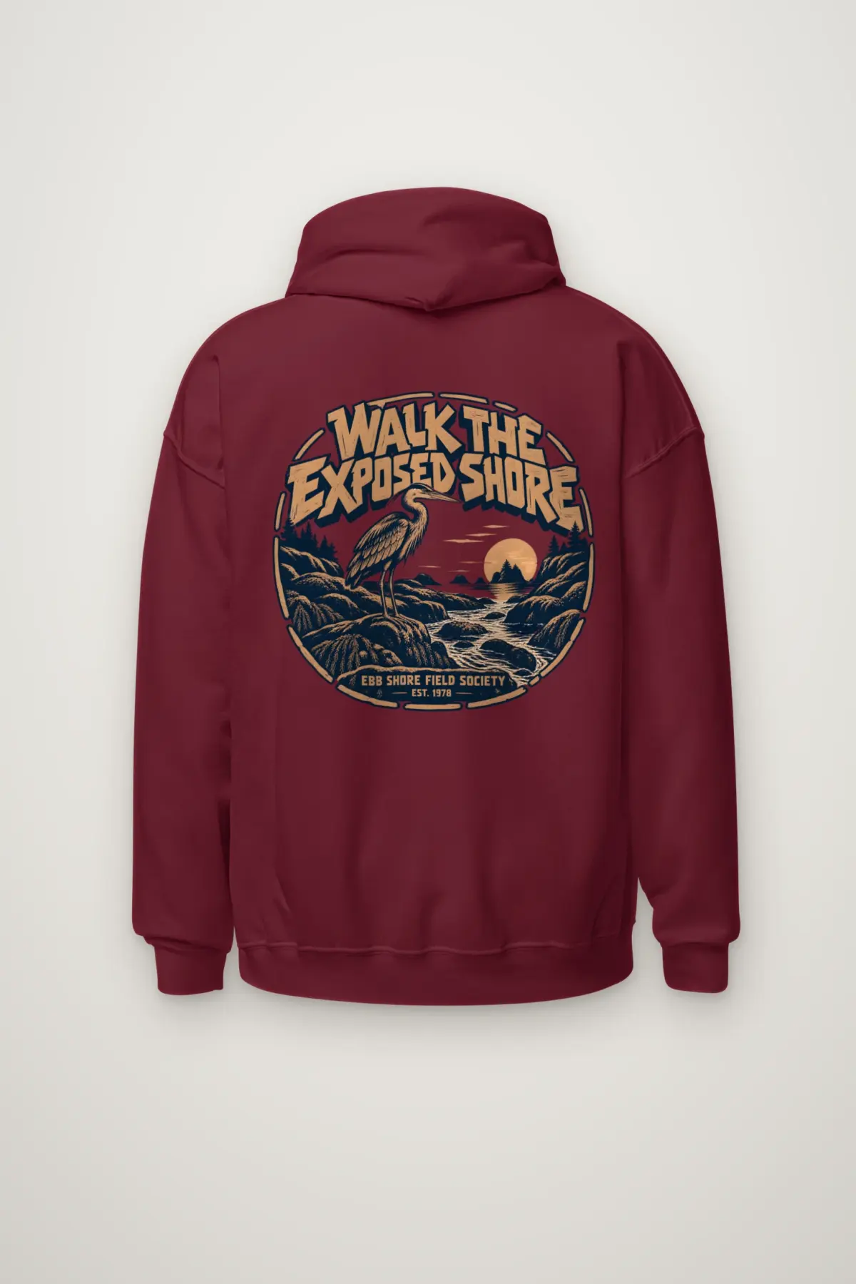 "WALK THE EXPOSED SHORE" Heavy Blend Unisex Pullover Hoodie