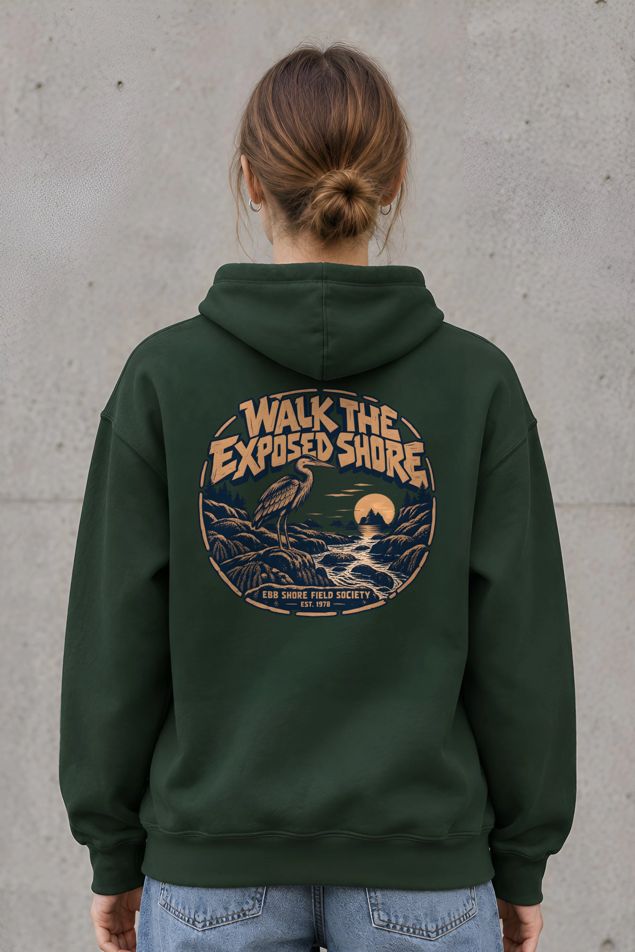 "WALK THE EXPOSED SHORE" Heavy Blend Unisex Pullover Hoodie