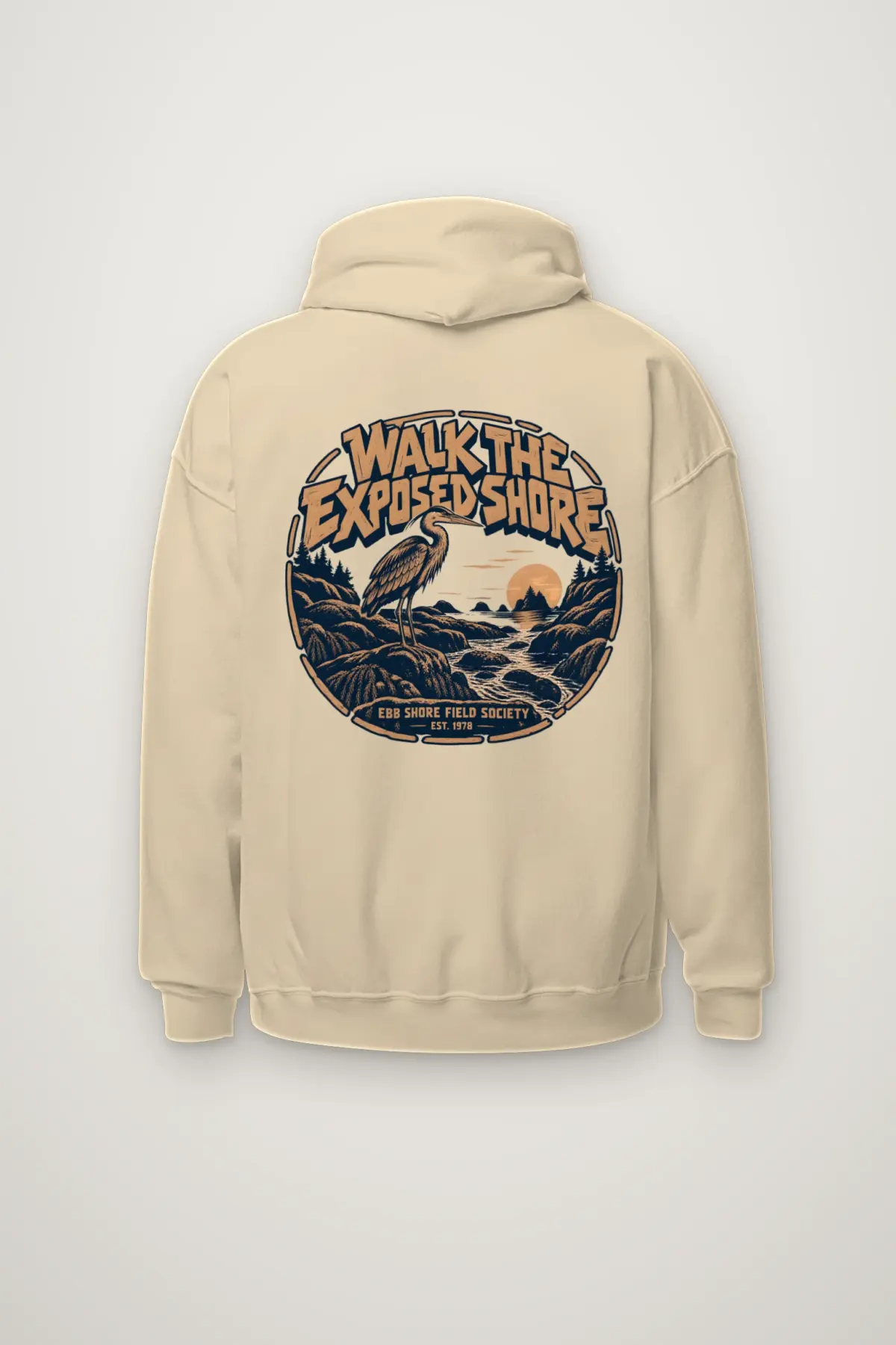 "WALK THE EXPOSED SHORE" Heavy Blend Unisex Pullover Hoodie