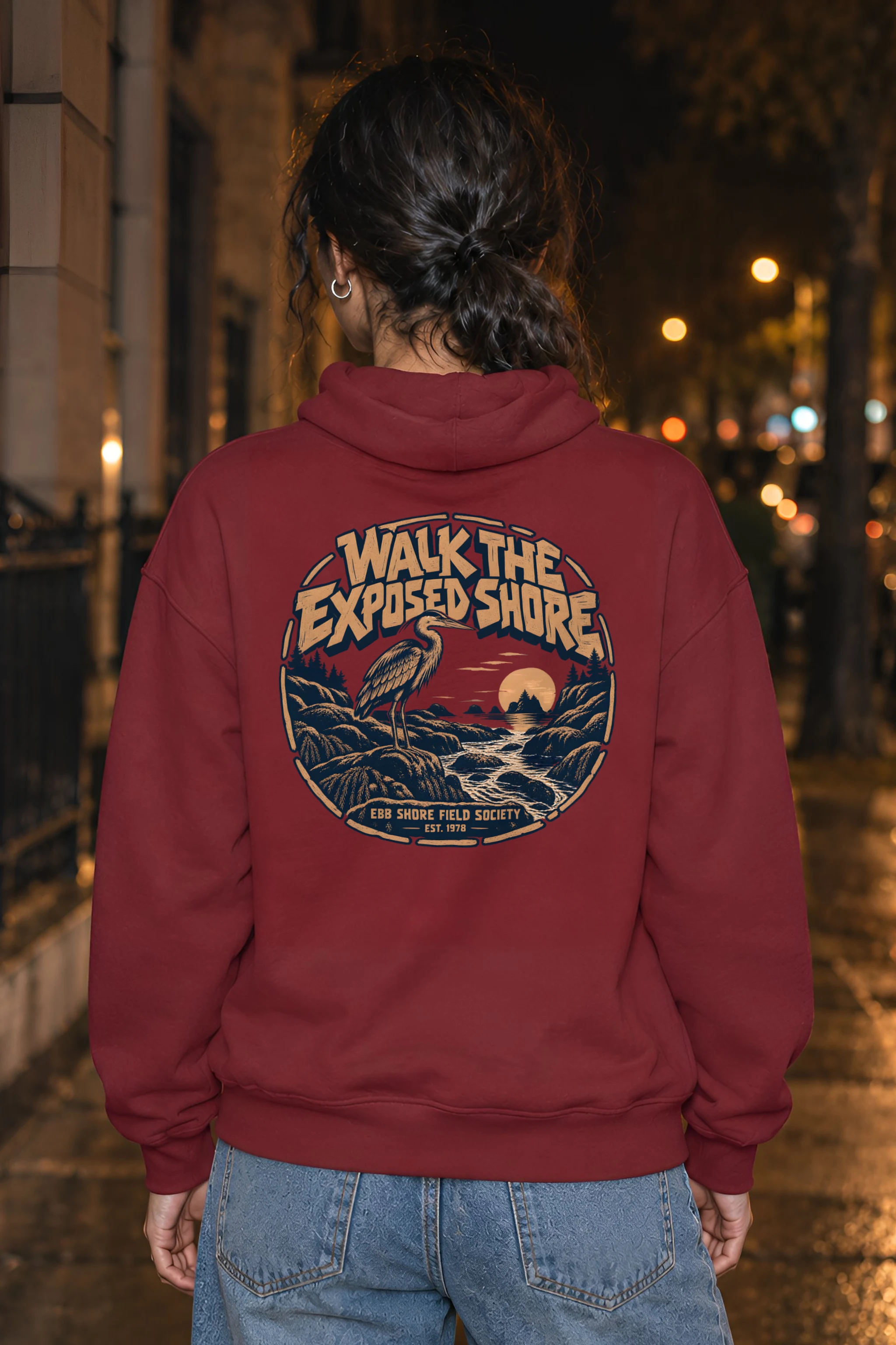 "WALK THE EXPOSED SHORE" Heavy Blend Unisex Pullover Hoodie