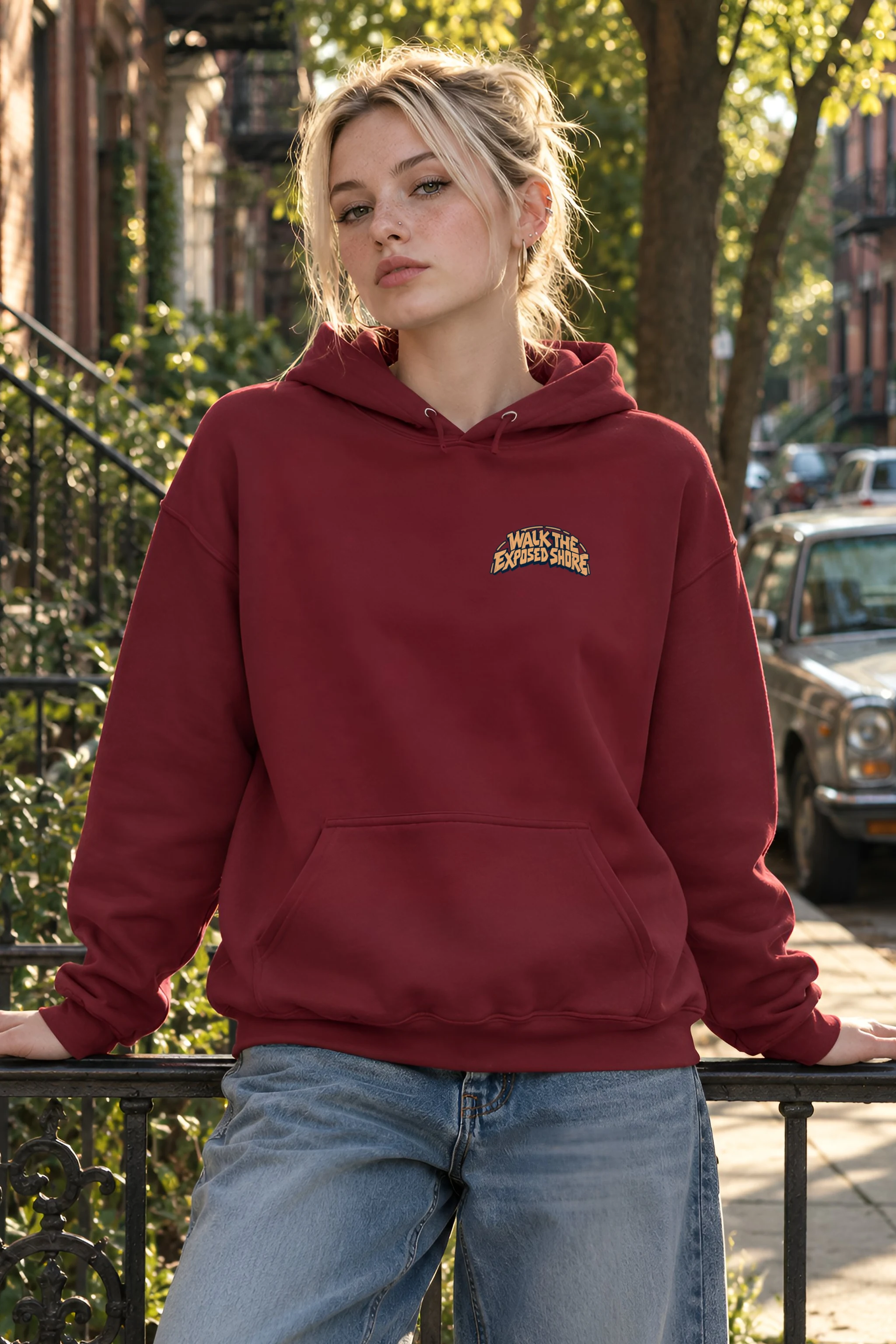 "WALK THE EXPOSED SHORE" Heavy Blend Unisex Pullover Hoodie