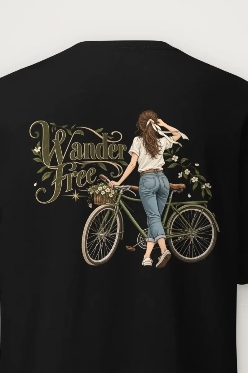 "Wander Free" Heavyweight Unisex Crewneck T-shirt