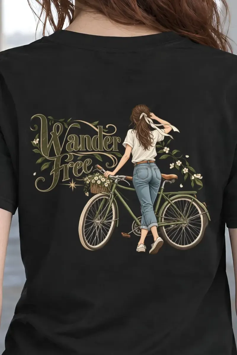 "Wander Free" Heavyweight Unisex Crewneck T-shirt