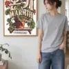 "Warmth—The Windowsill Is Taken" Premium Wooden Framed Poster