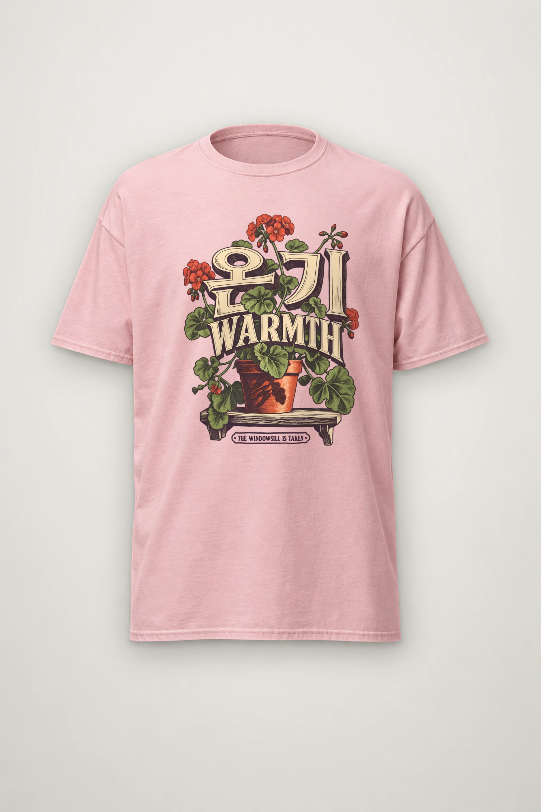 "Warmth Windowsill" Heavyweight Unisex Crewneck T-shirt