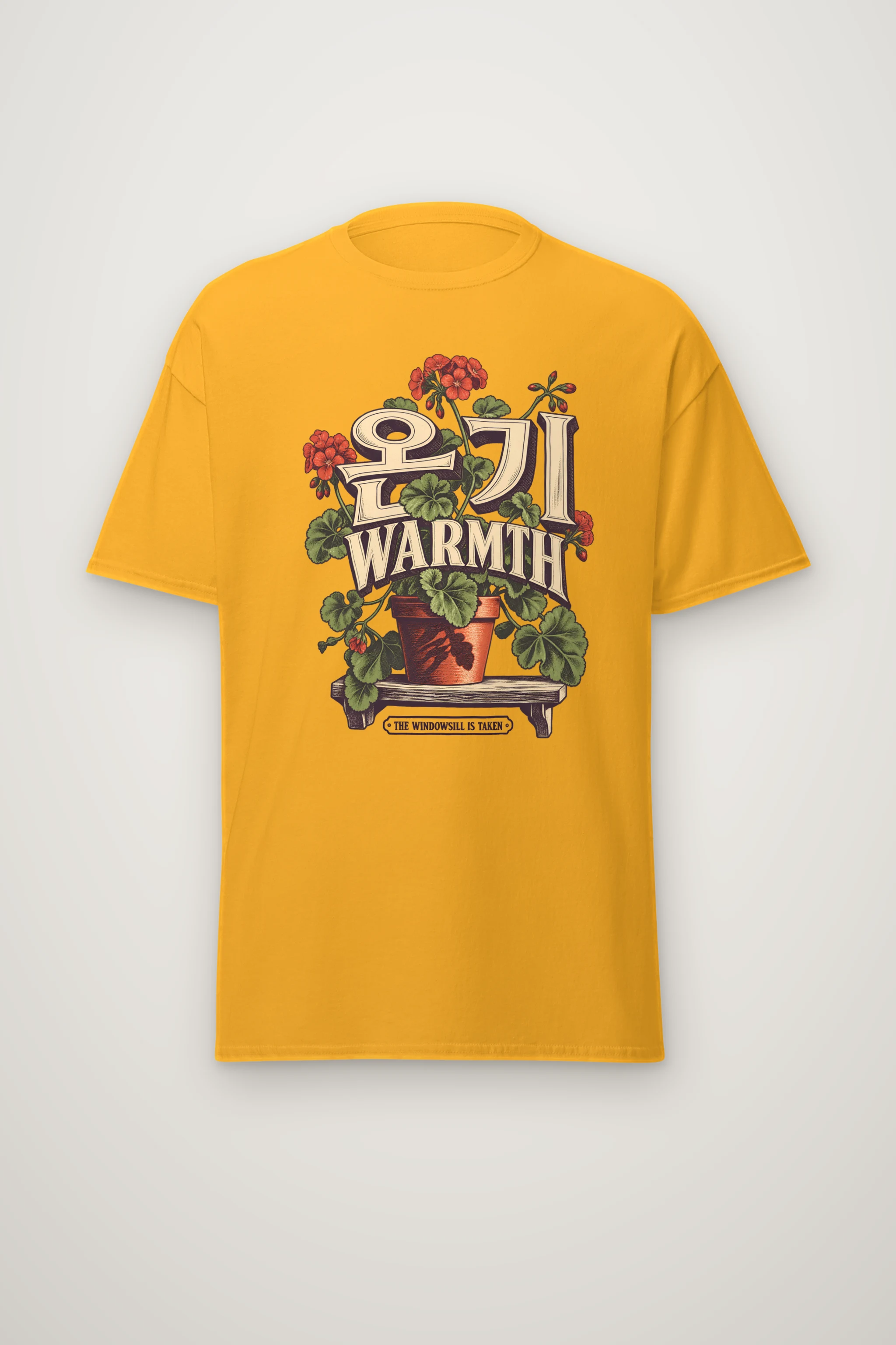 "Warmth Windowsill" Heavyweight Unisex Crewneck T-shirt