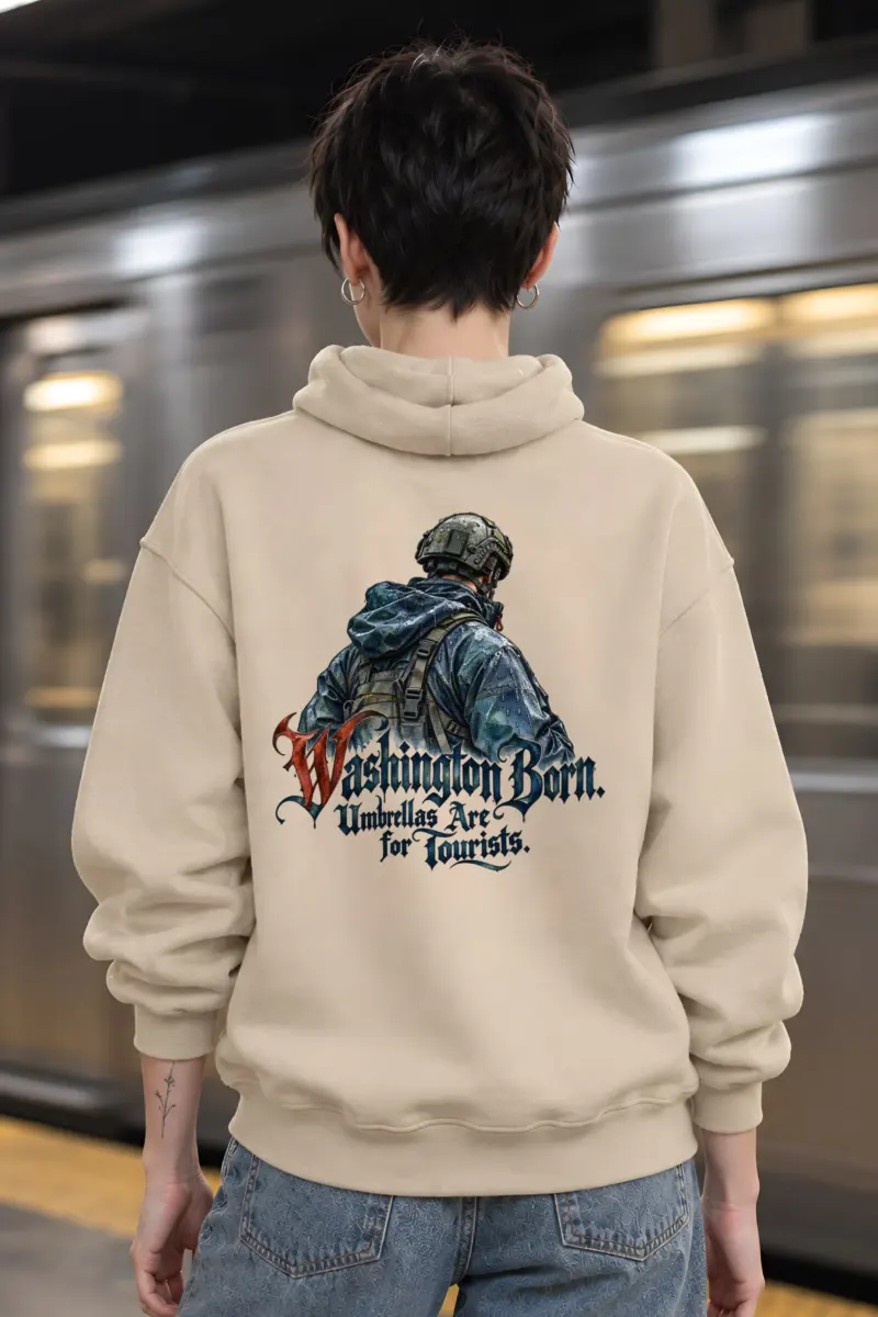 “Washington Born” Heavy Blend Unisex Pullover Hoodie