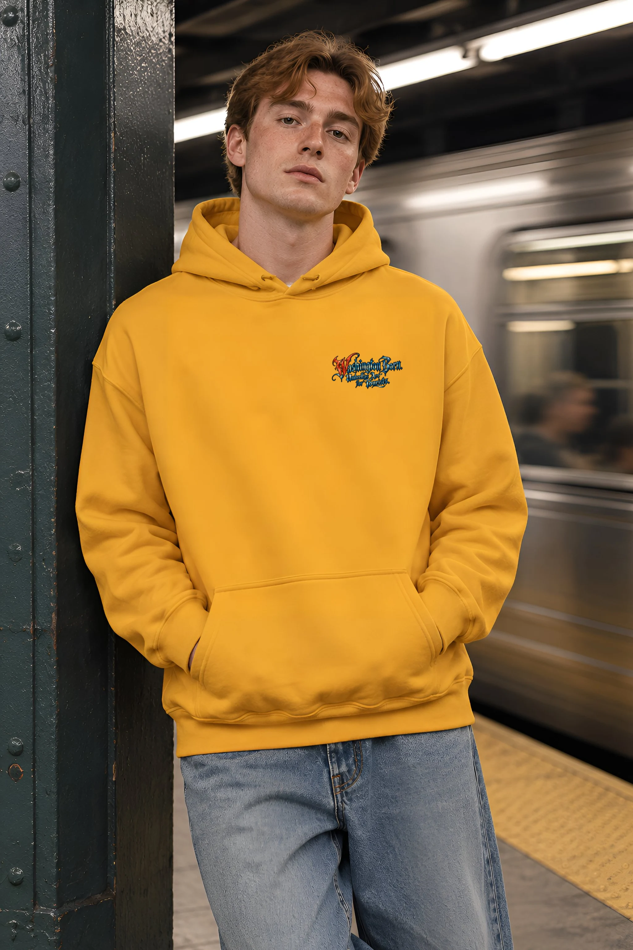 "Washington Born" Heavy Blend Unisex Pullover Hoodie
