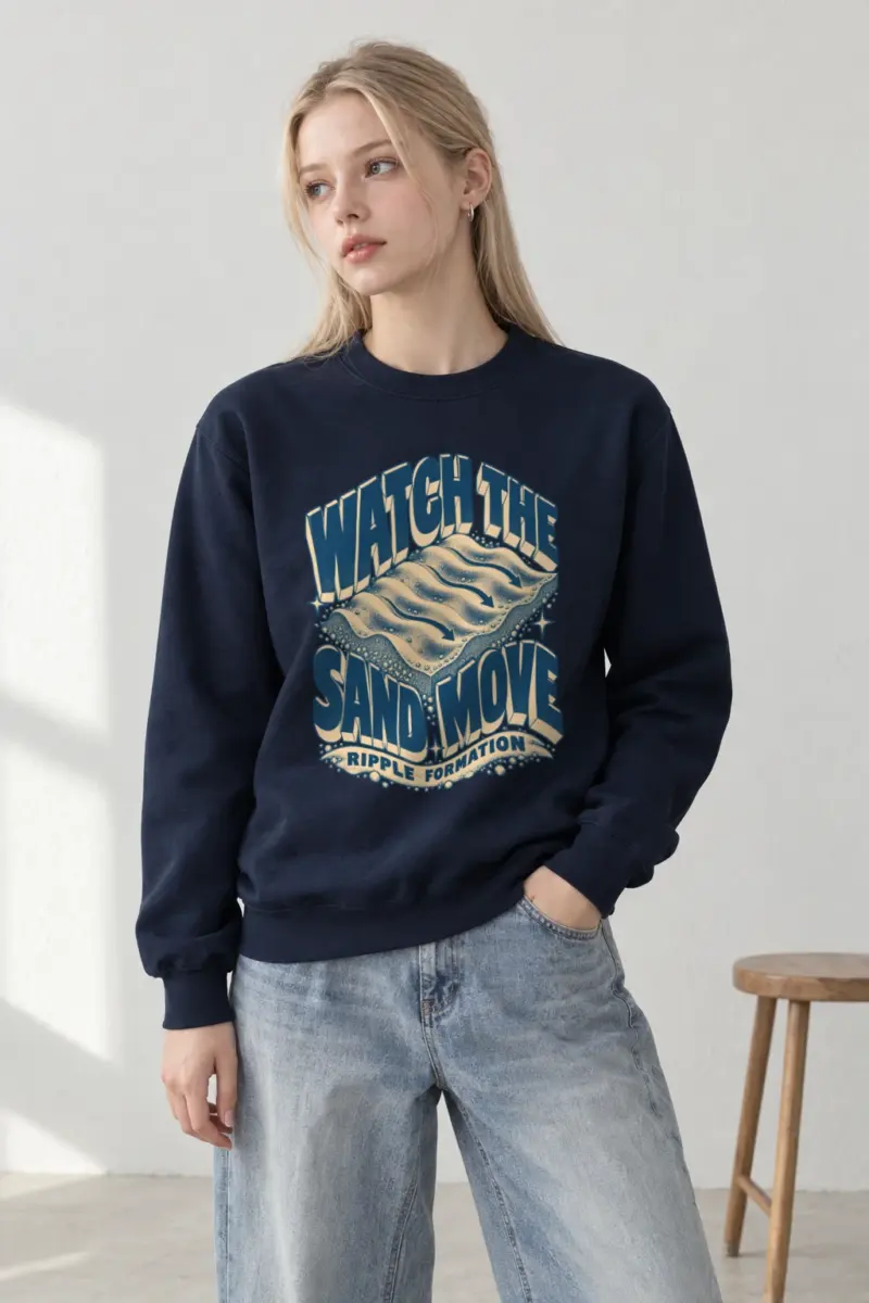 “Watch the Sand Move” Heavy Blend Unisex Crewneck Sweatshirt