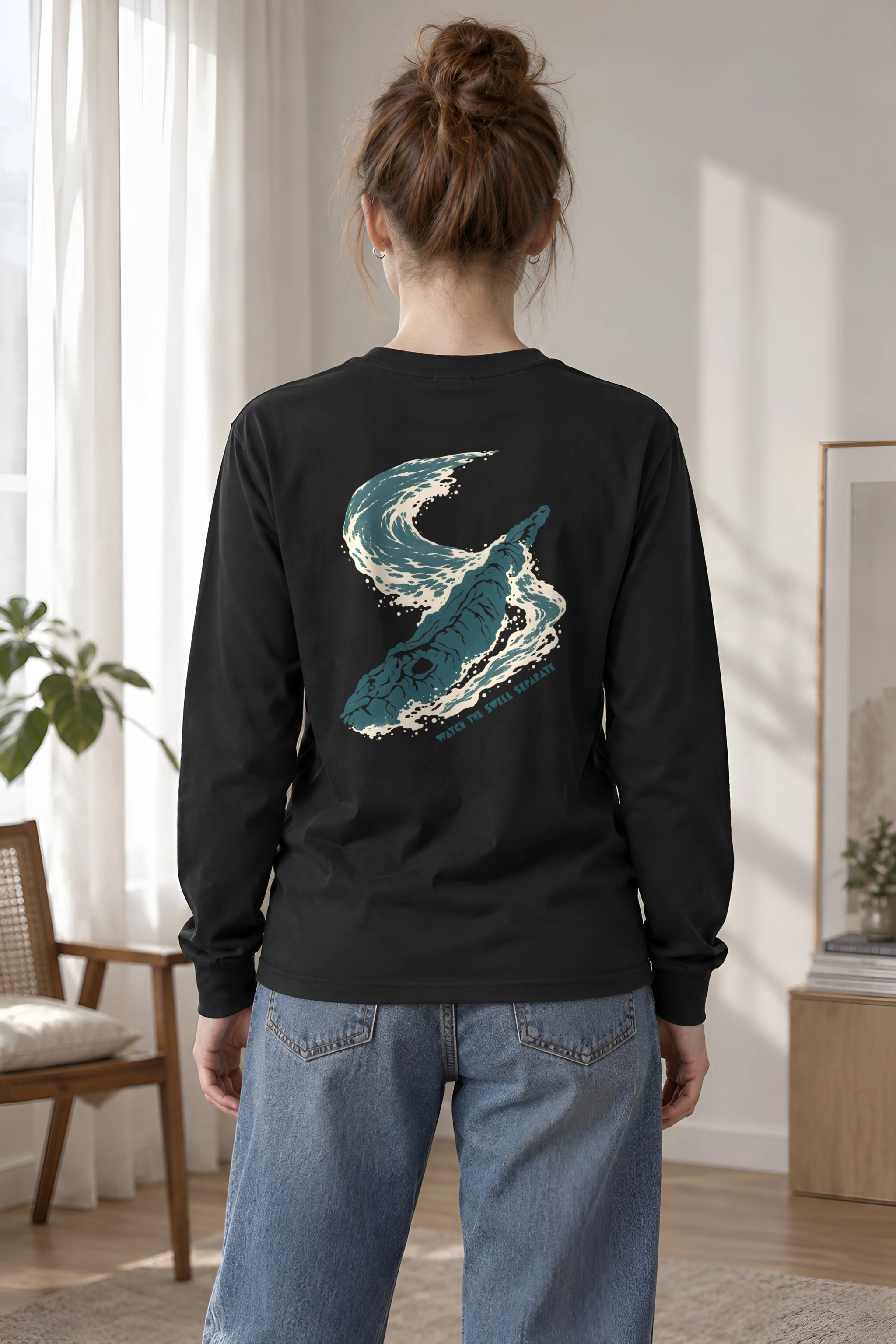 "Watch the Swell Separate" Unisex Longsleeve T-shirt