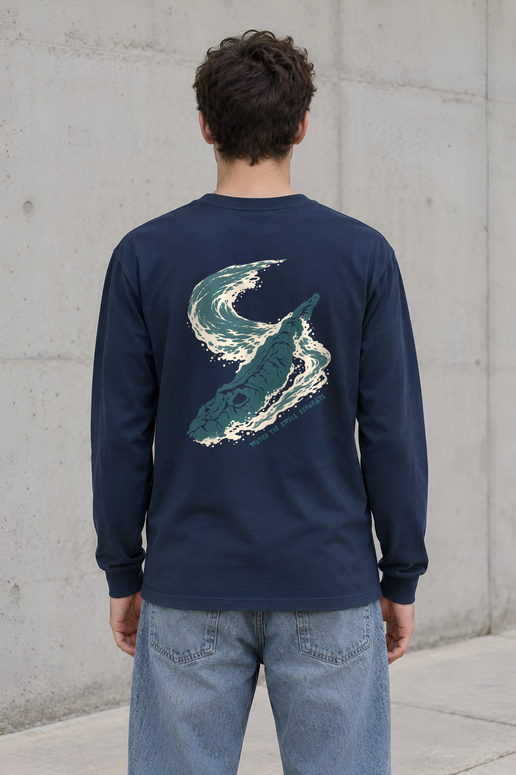 "Watch the Swell Separate" Unisex Longsleeve T-shirt