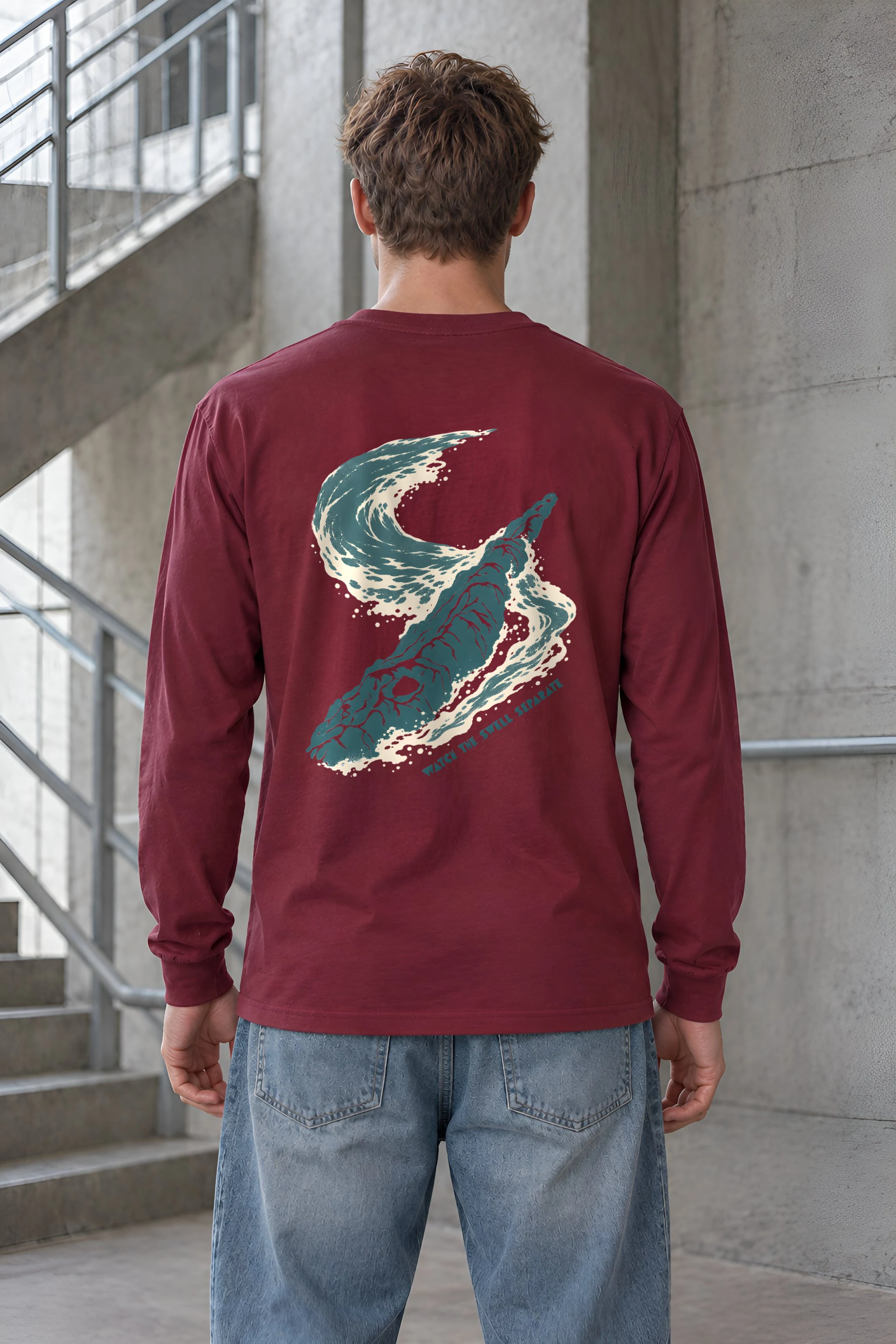 "Watch the Swell Separate" Unisex Longsleeve T-shirt