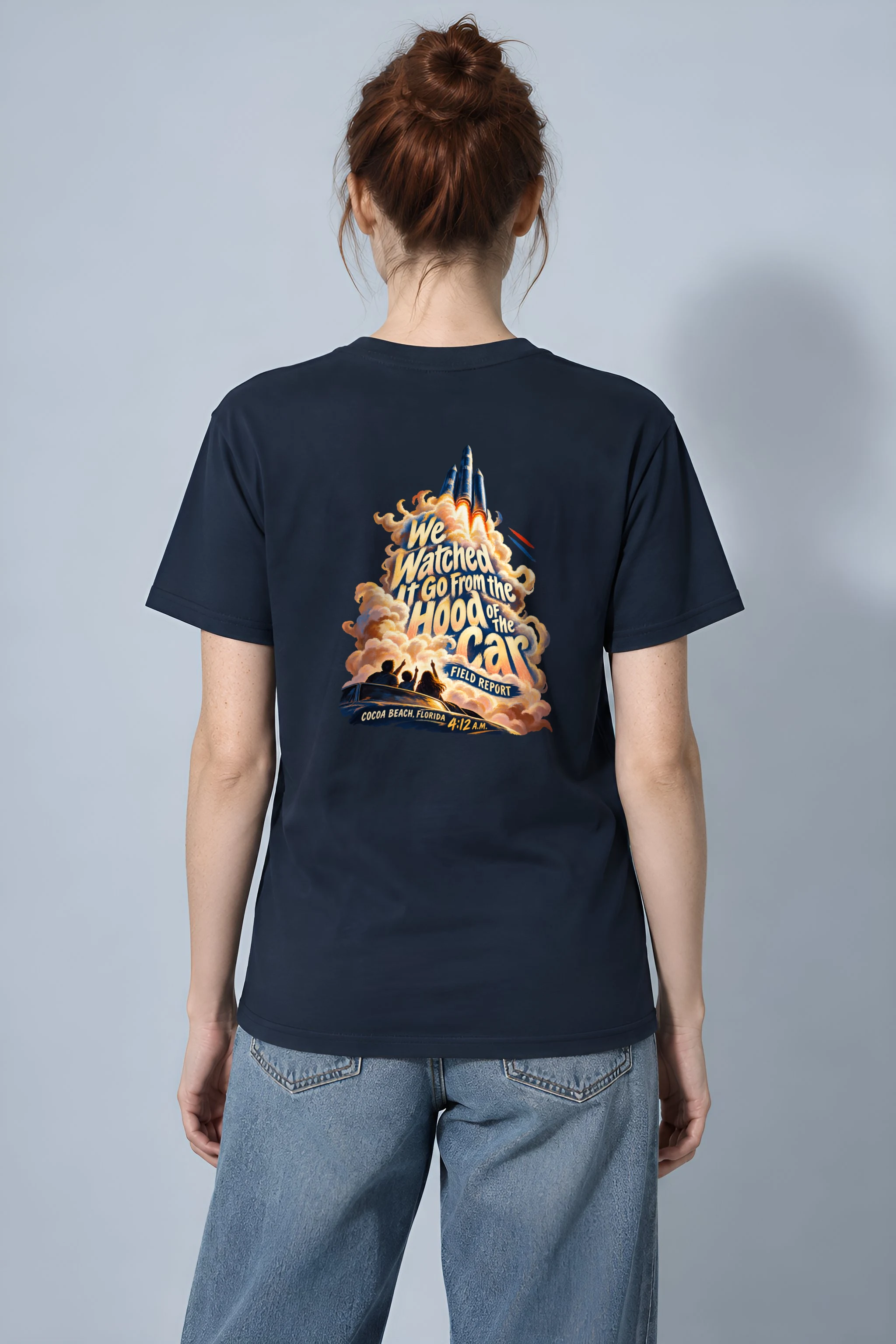 "Watched It From the Hood" Heavyweight Unisex Crewneck T-shirt