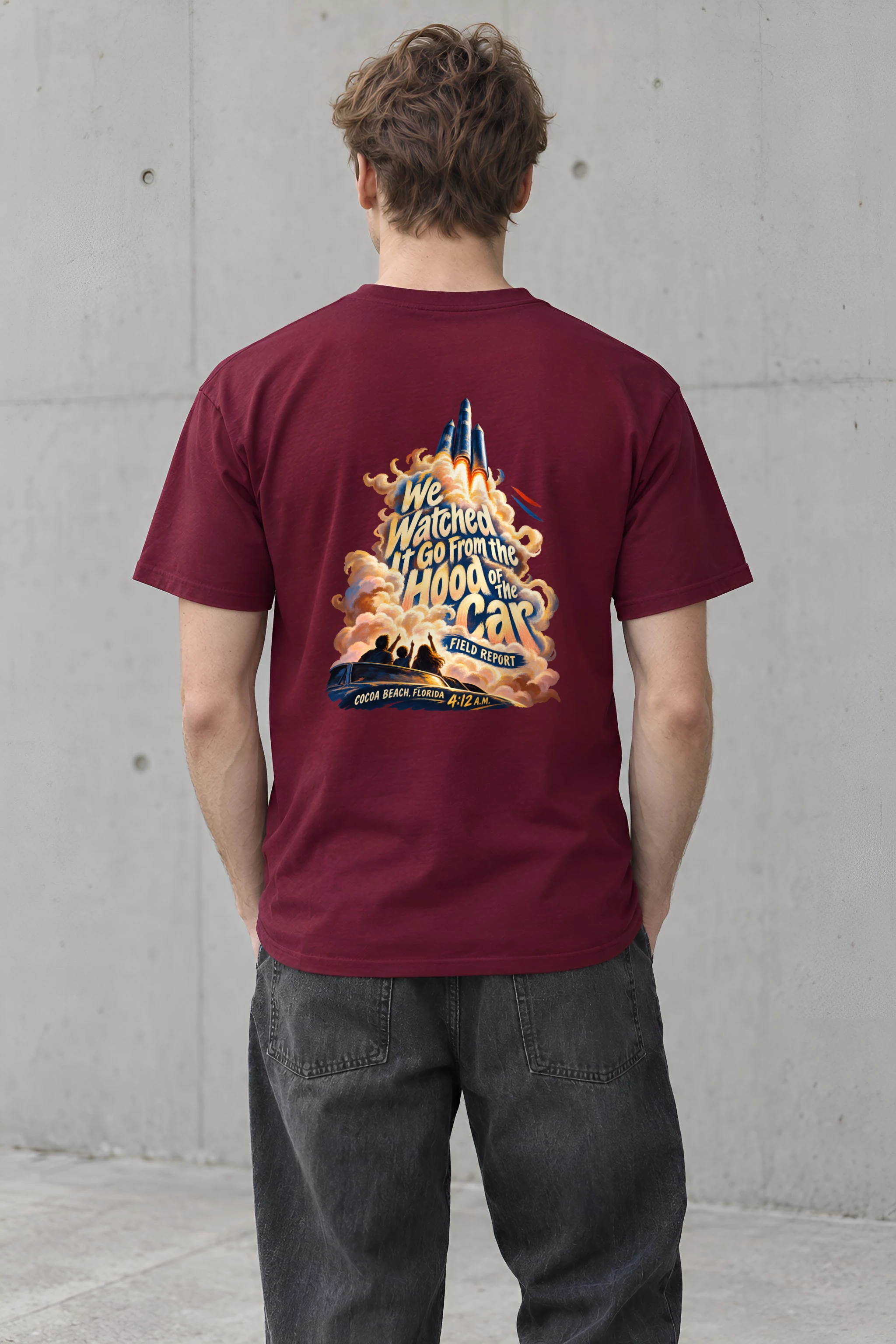 "Watched It From the Hood" Heavyweight Unisex Crewneck T-shirt