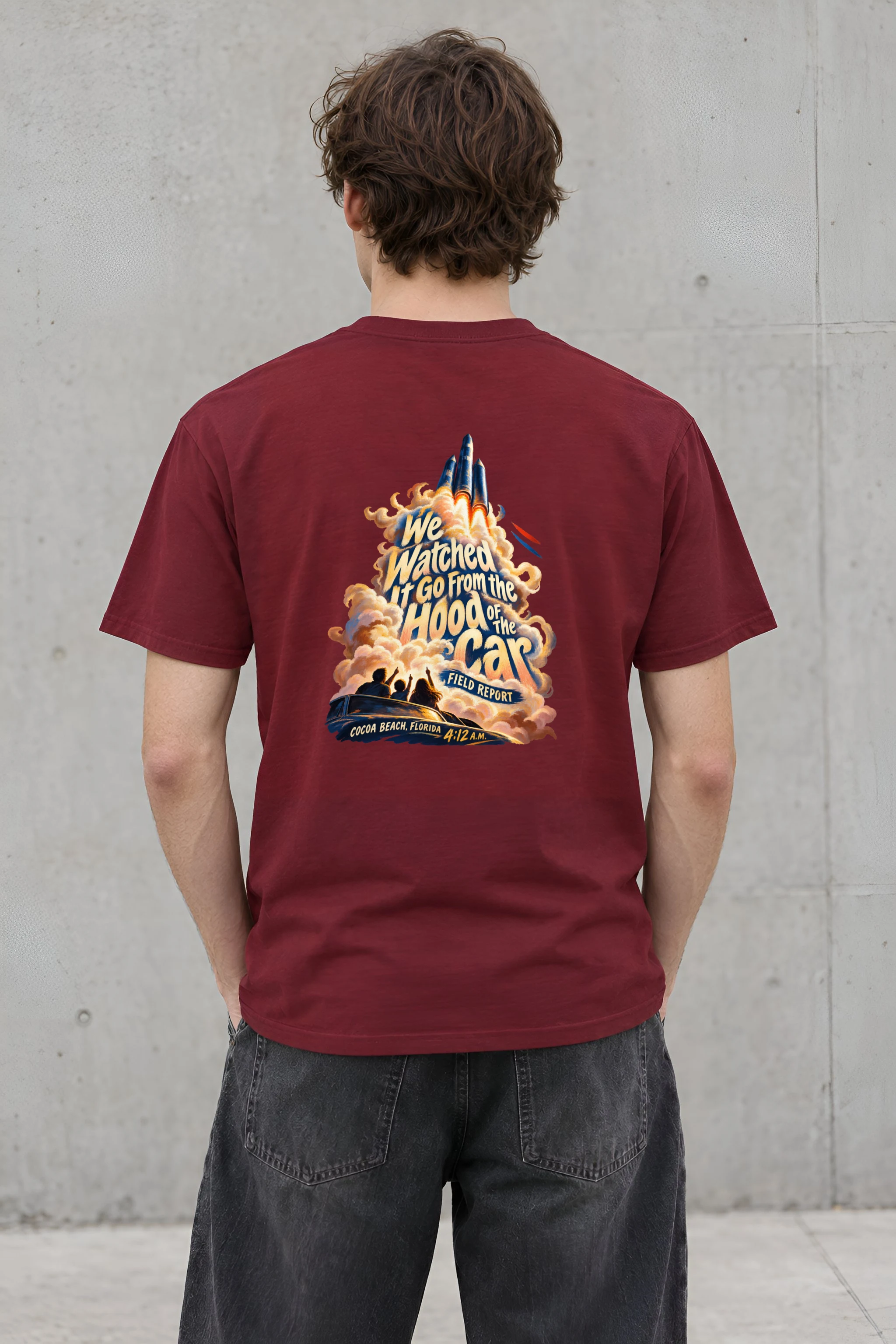 "Watched It From the Hood" Heavyweight Unisex Crewneck T-shirt