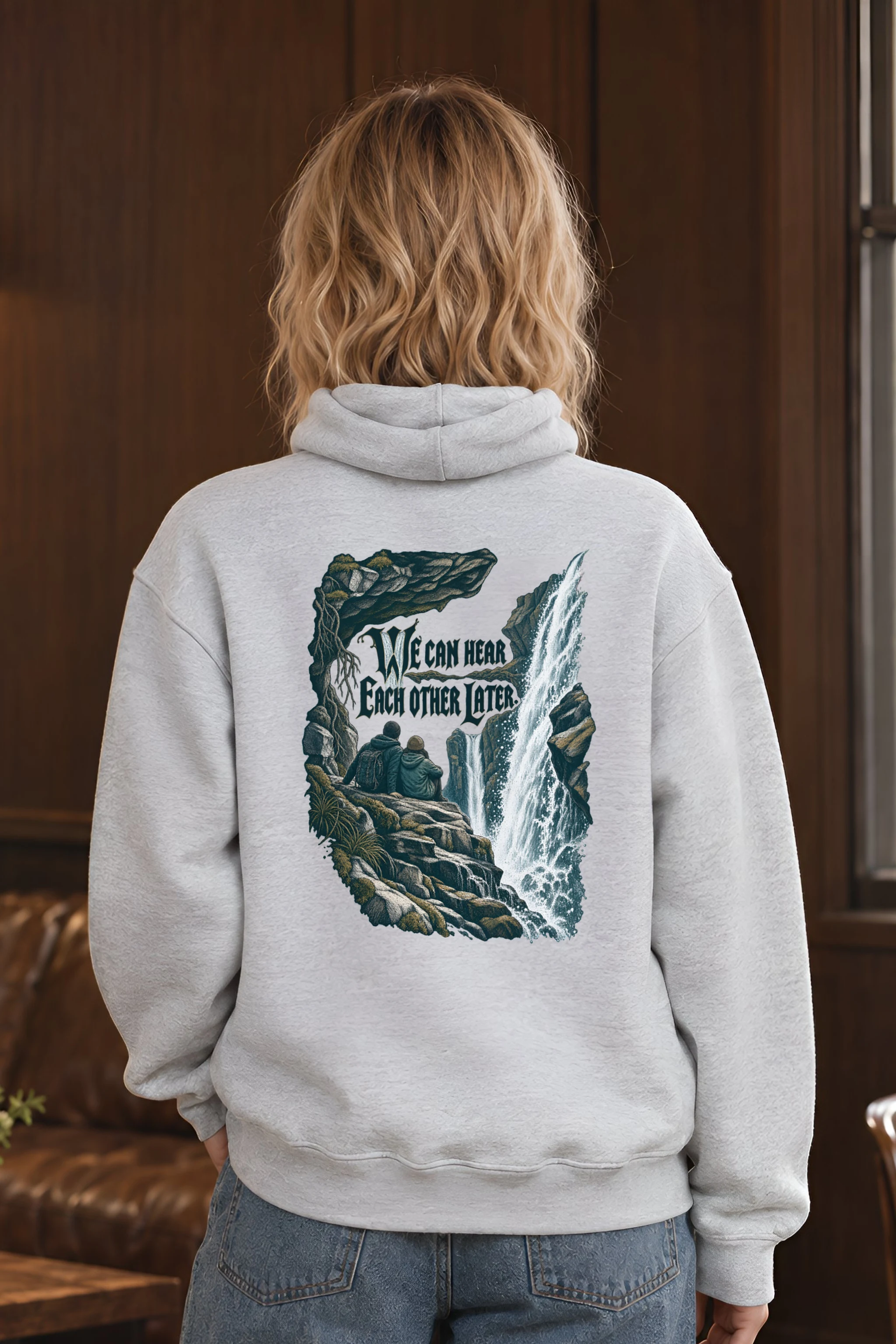"Waterfall Ledge Companions" Heavy Blend Unisex Pullover Hoodie