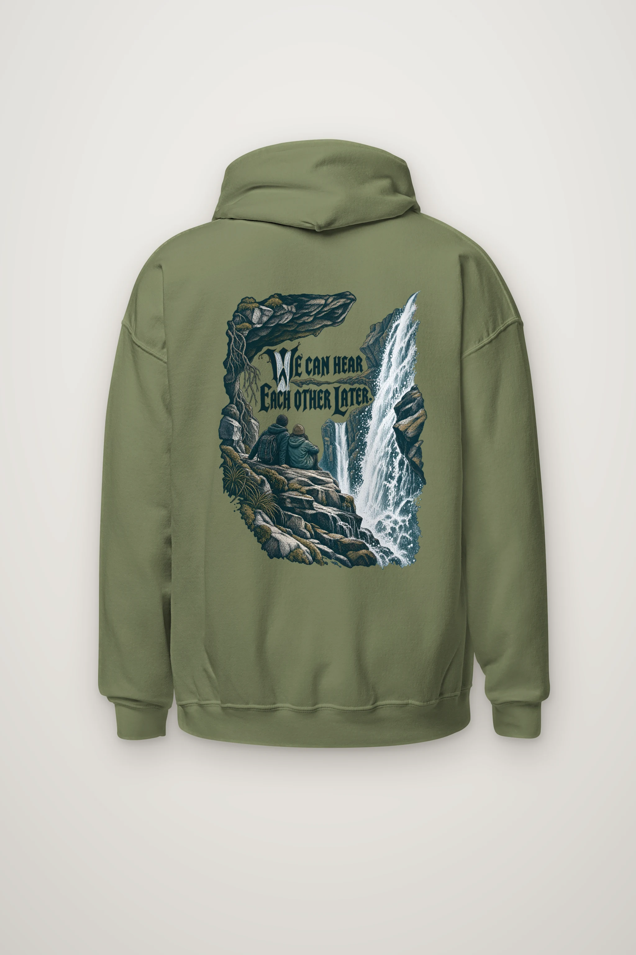 "Waterfall Ledge Companions" Heavy Blend Unisex Pullover Hoodie