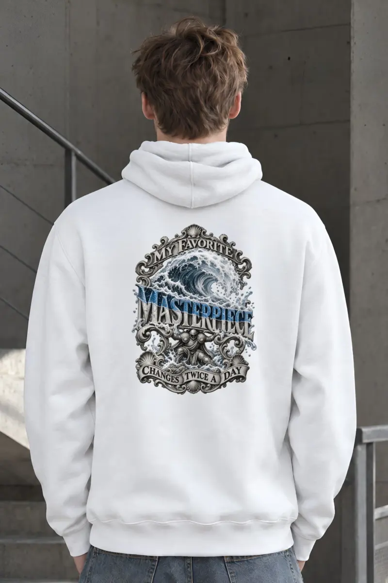 "Wave Masterpiece" Heavy Blend Unisex Pullover Hoodie