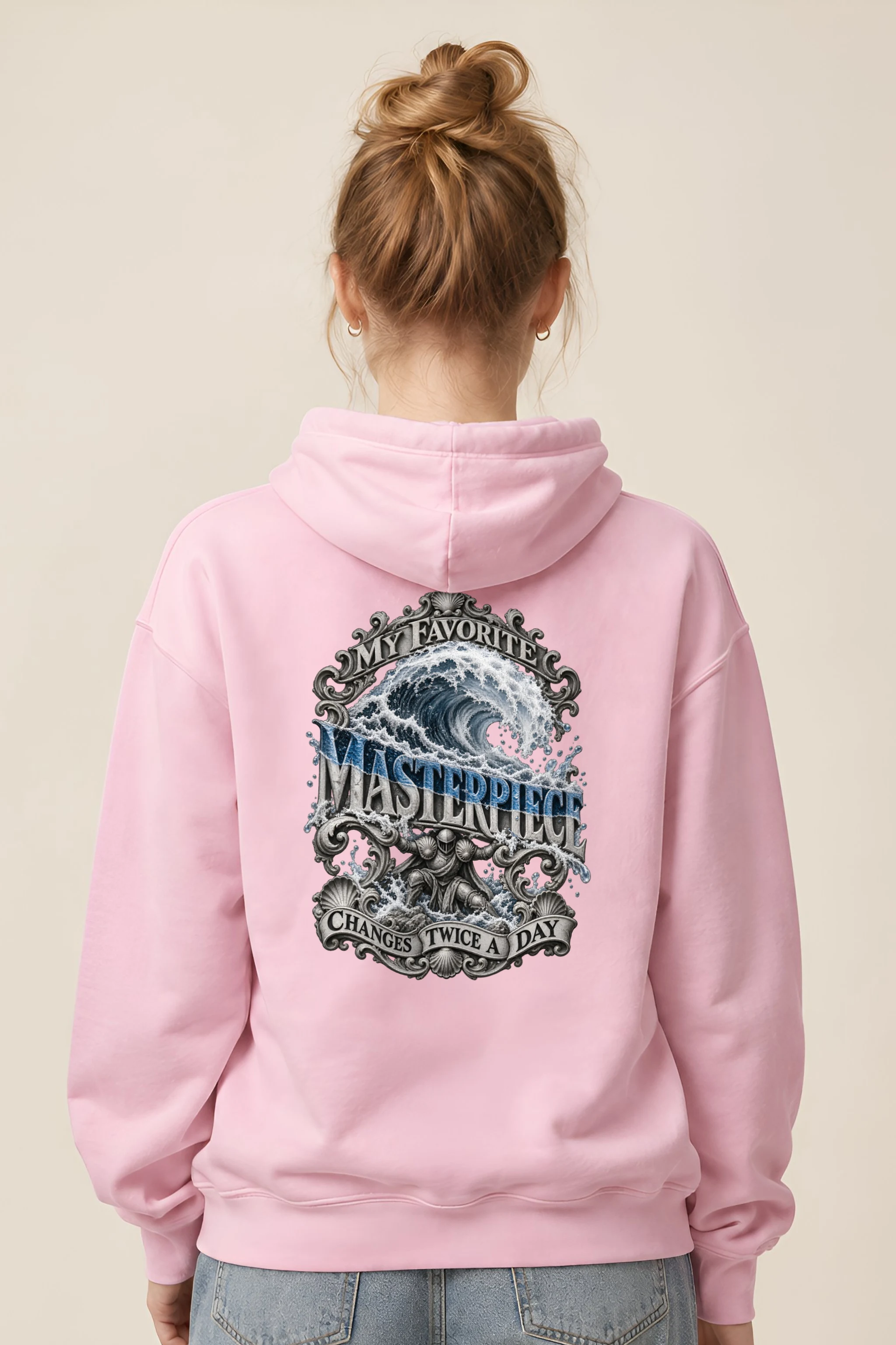 "Wave Masterpiece" Heavy Blend Unisex Pullover Hoodie