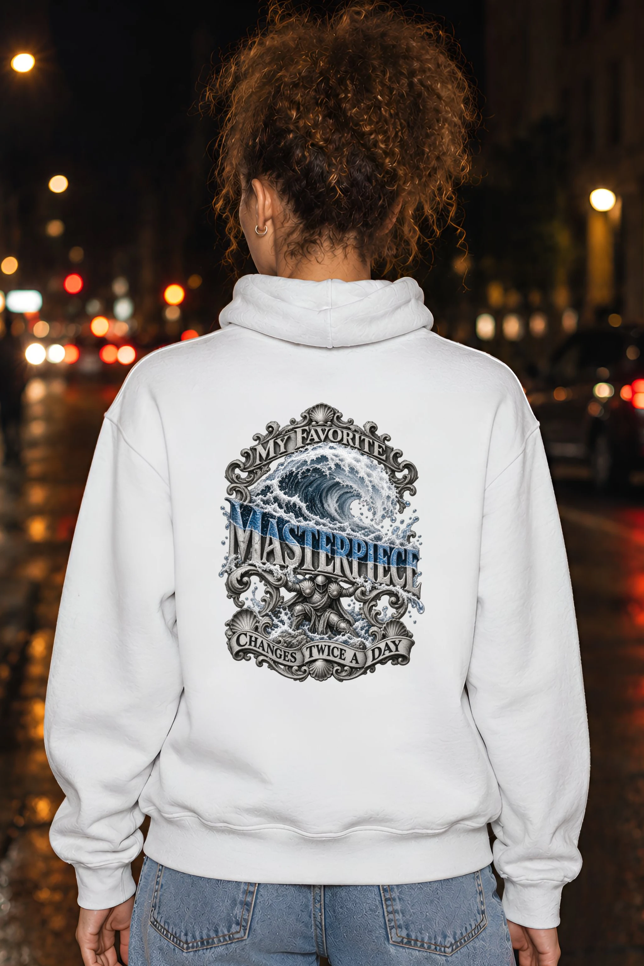 "Wave Masterpiece" Heavy Blend Unisex Pullover Hoodie