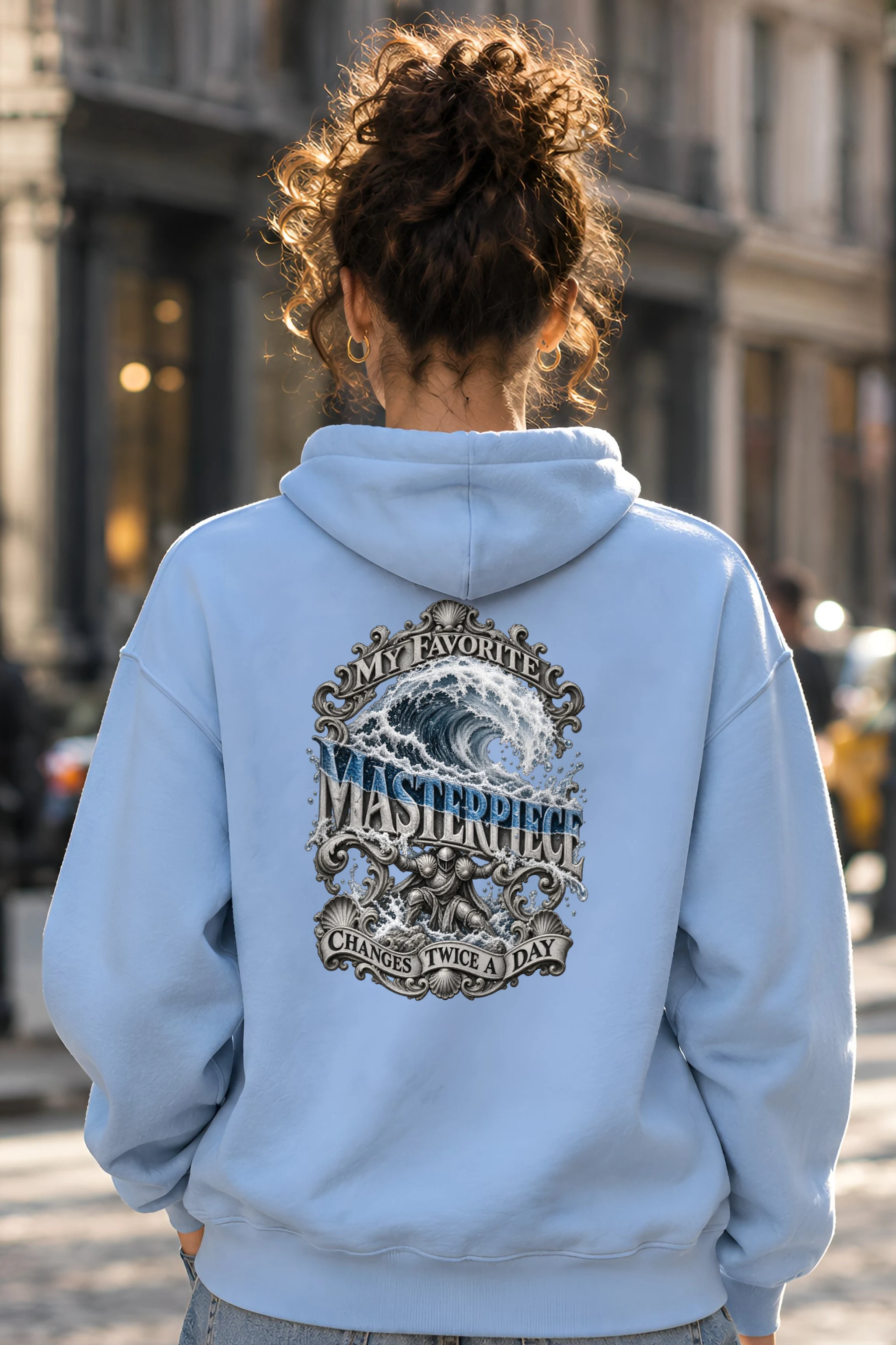 "Wave Masterpiece" Heavy Blend Unisex Pullover Hoodie