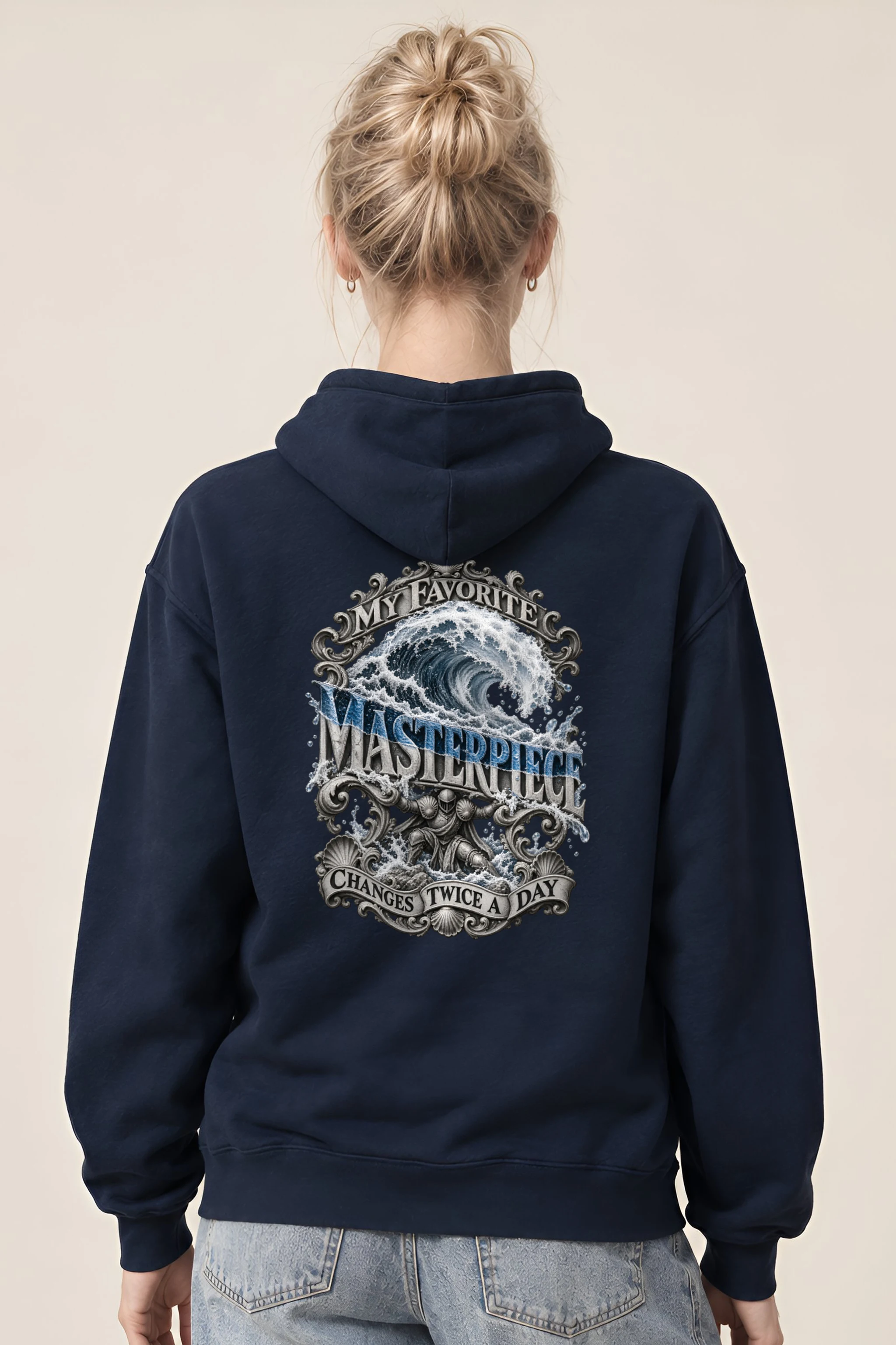 "Wave Masterpiece" 1 Pullover Hoodie