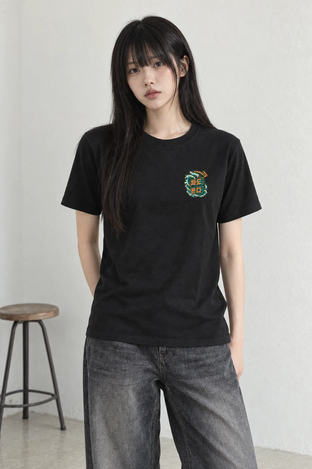 "Waves Coming" Heavyweight Unisex Crewneck T-shirt
