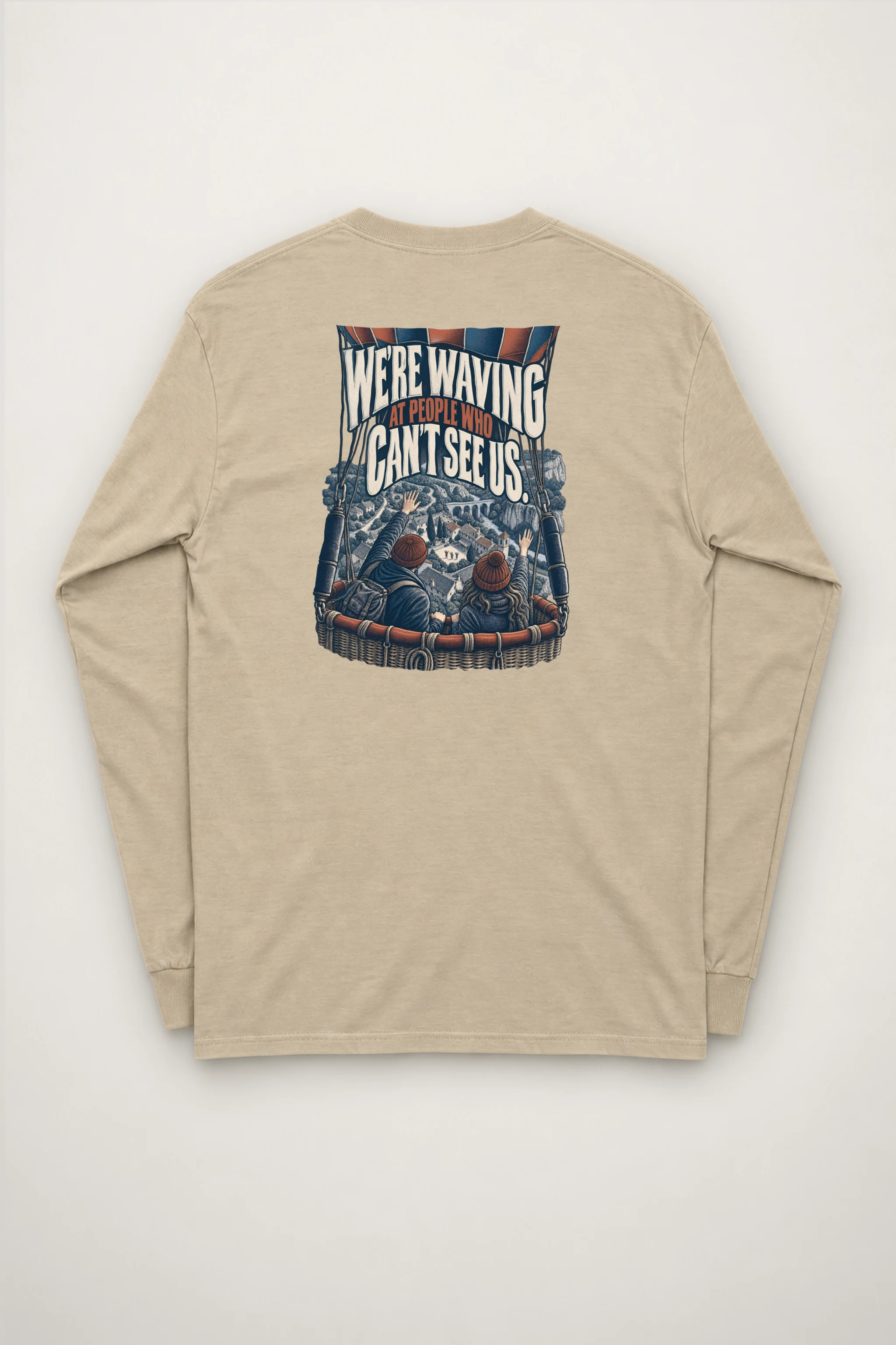 "Waving From the Balloon" Unisex Longsleeve T-shirt