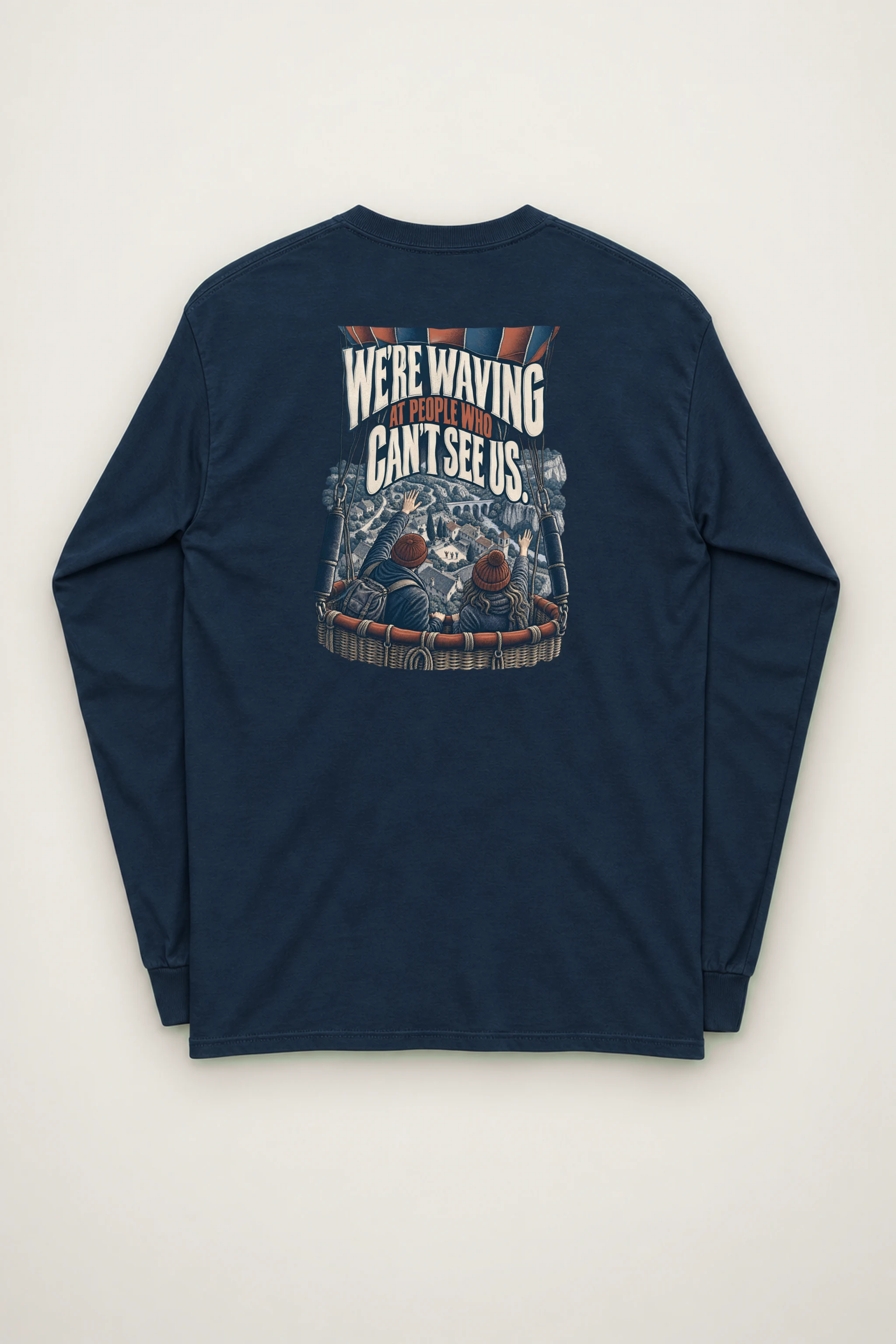 "Waving From the Balloon" Unisex Longsleeve T-shirt