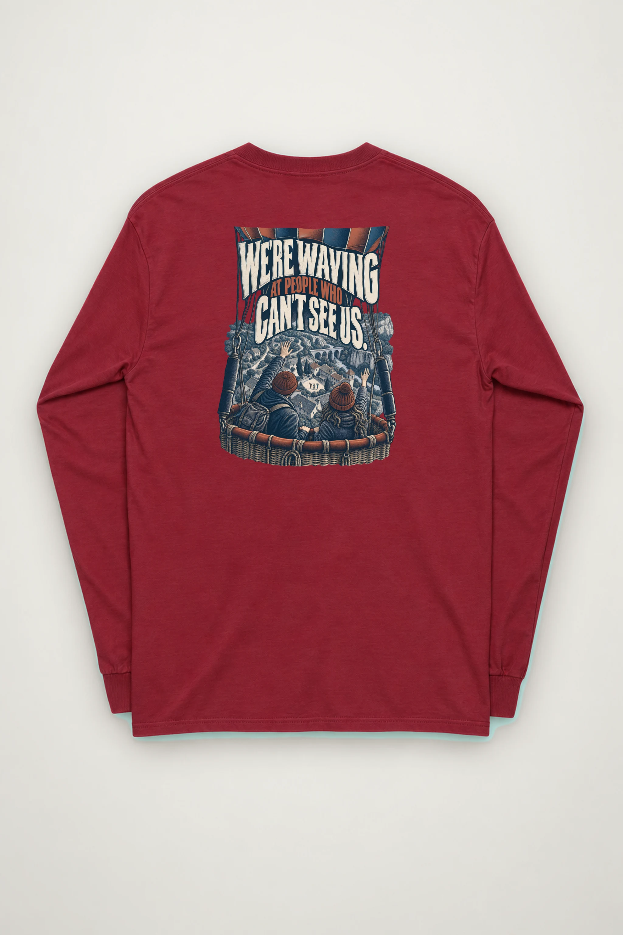 "Waving From the Balloon" Unisex Longsleeve T-shirt