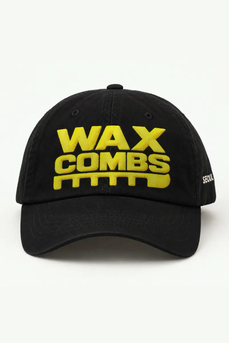 "Wax Combs" Classic Dad Hat · Embroidered — black/cap-front