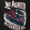 "We Agreed on a Gentler Hill" Men's Oversized Heavyweight Crewneck T-Shirt