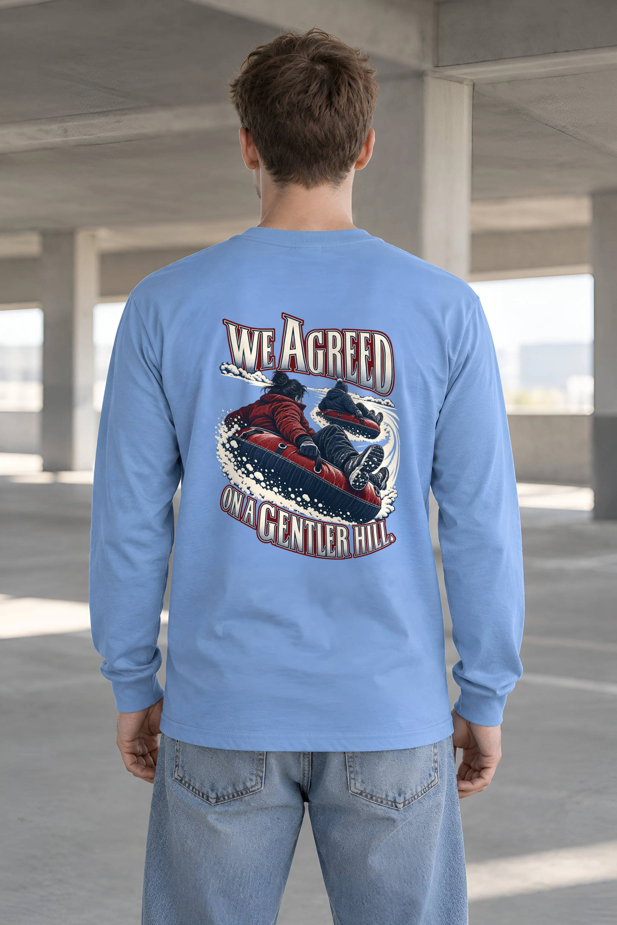 "We Agreed on a Gentler Hill" Unisex Longsleeve T-shirt