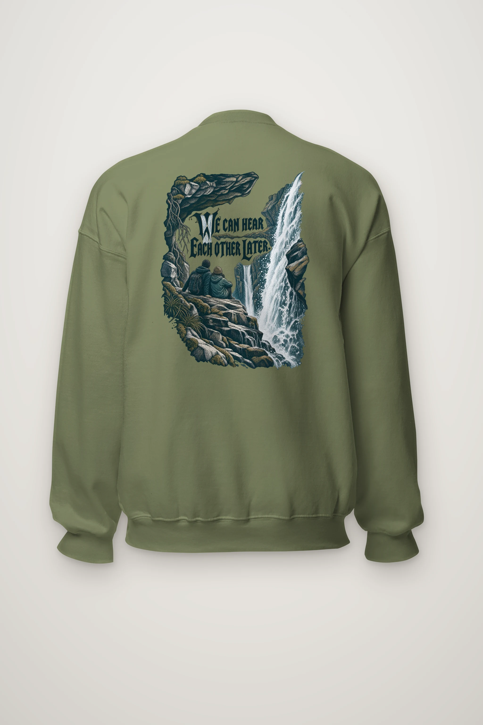 "We Can Hear Each Other Later" Heavy Blend Unisex Crewneck Sweatshirt