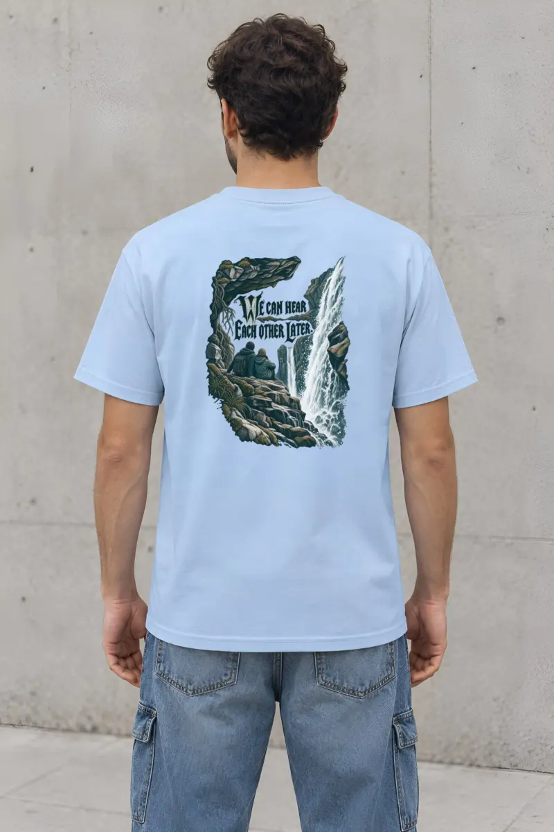 “We Can Hear Each Other Later” Heavyweight Unisex Crewneck T-shirt