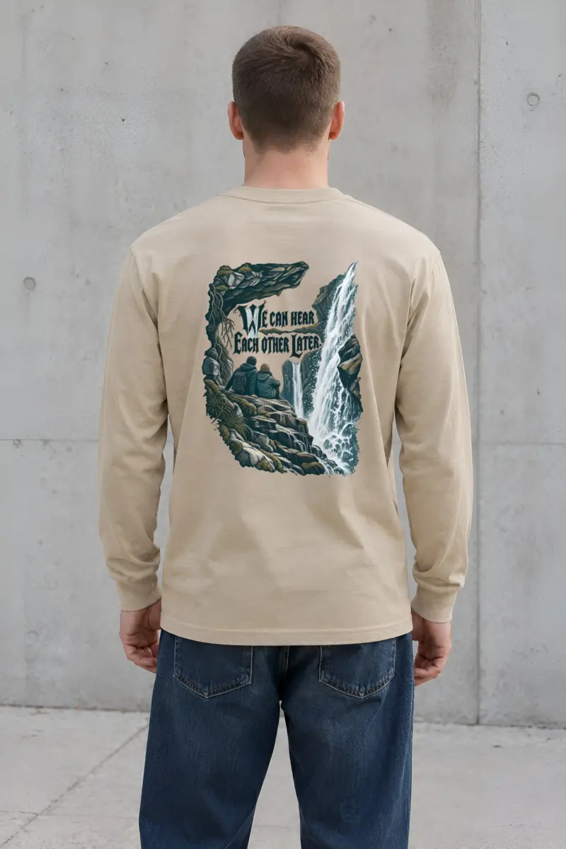“We Can Hear Each Other Later” Unisex Longsleeve T-shirt