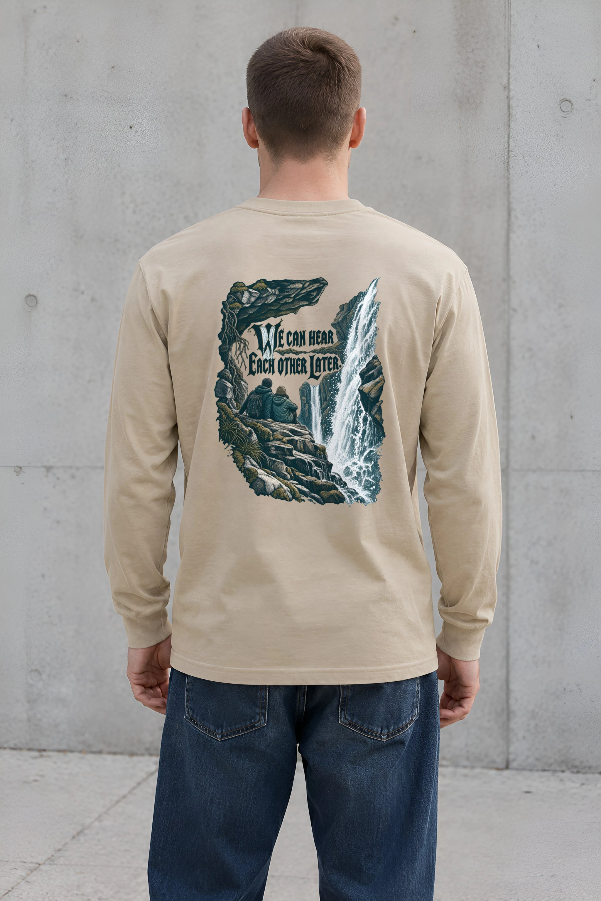 "We Can Hear Each Other Later" Unisex Longsleeve T-shirt