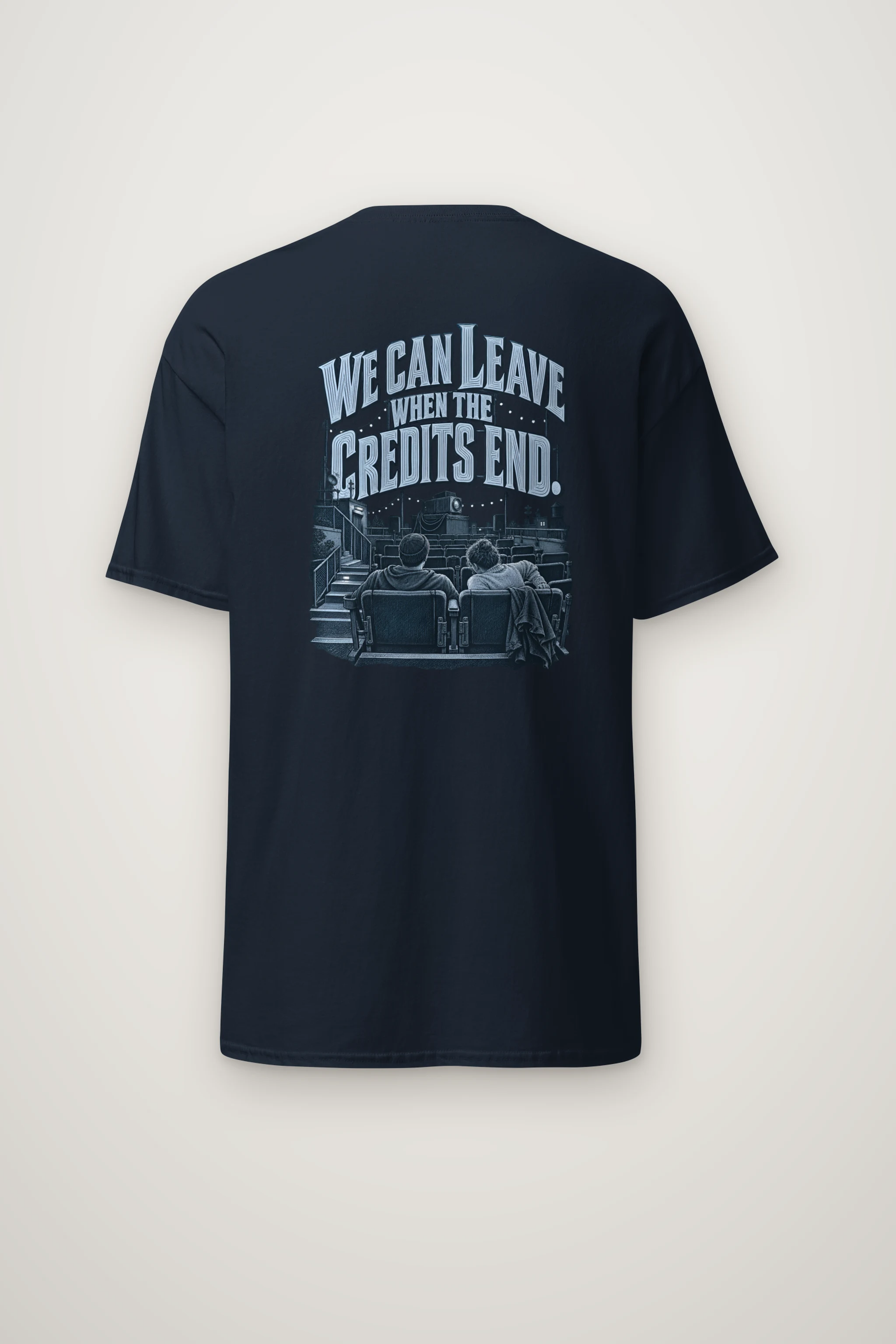 "We Can Leave When the Credits End" Heavyweight Unisex Crewneck T-shirt