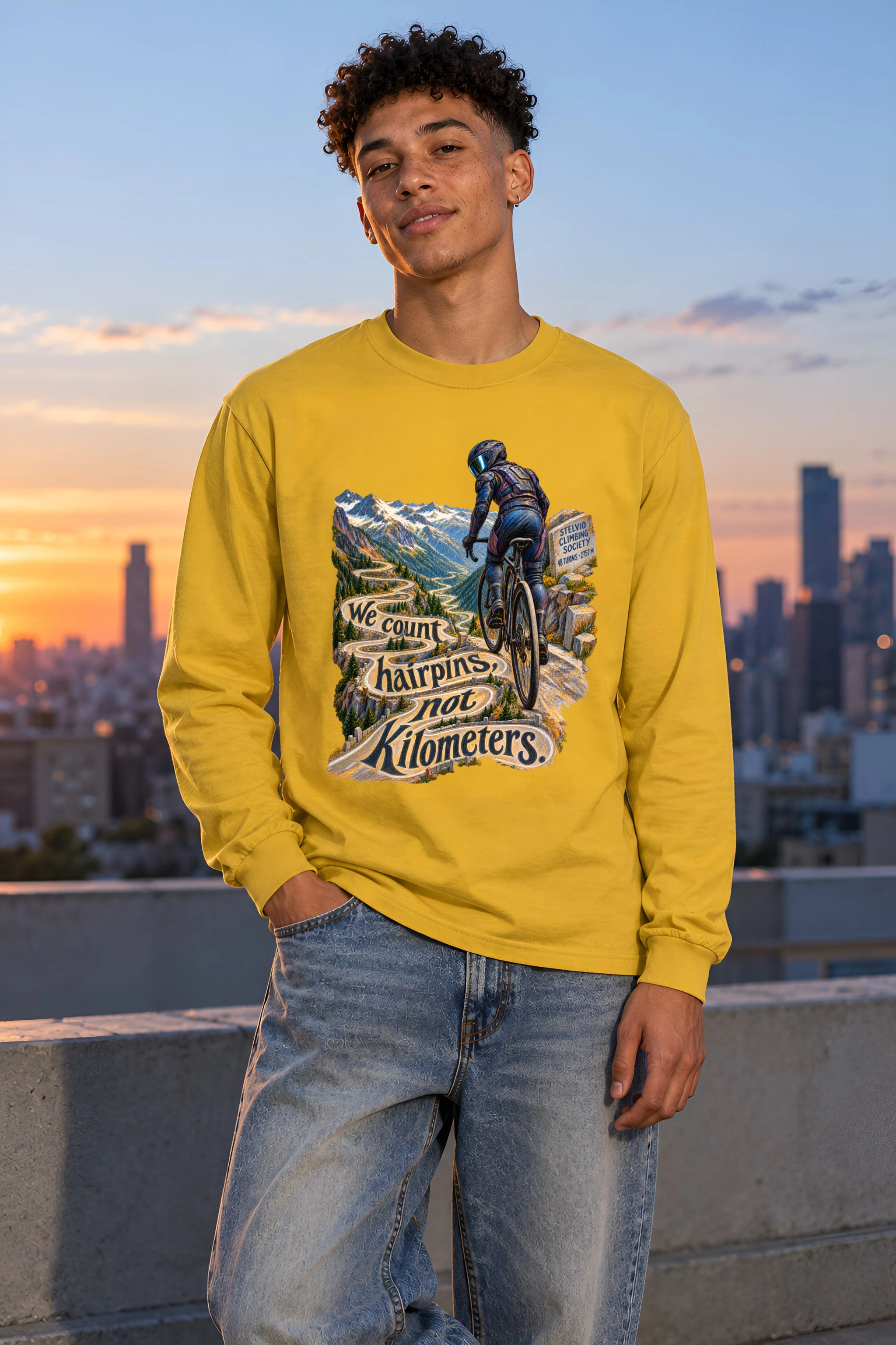 "We Count Hairpins" Unisex Longsleeve T-shirt
