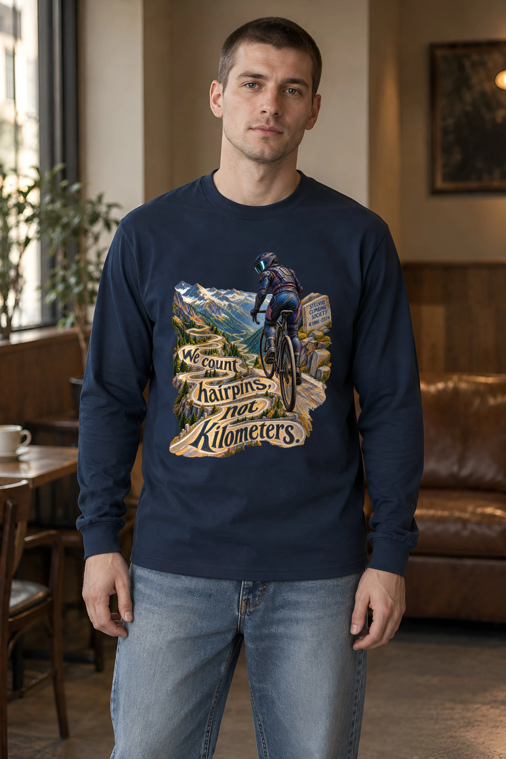 "We Count Hairpins" Unisex Longsleeve T-shirt