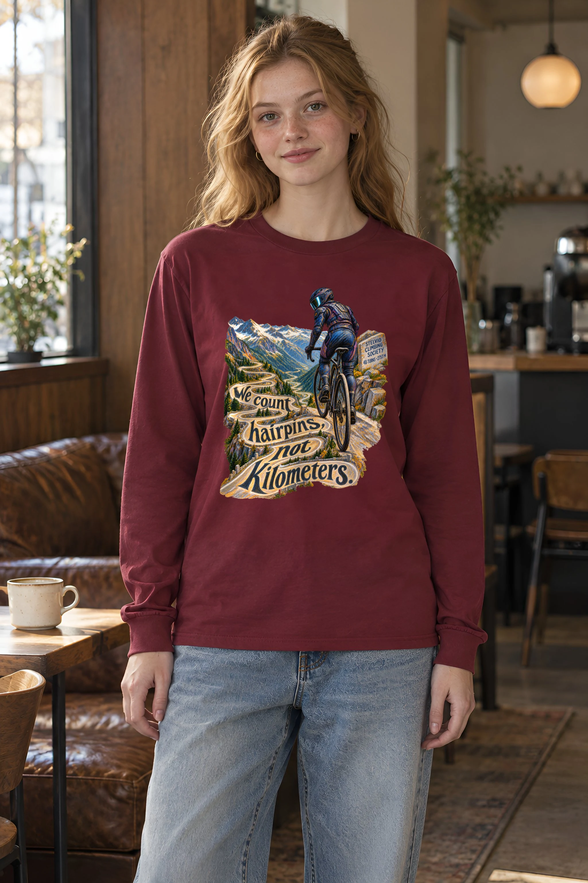 "We Count Hairpins" Unisex Longsleeve T-shirt