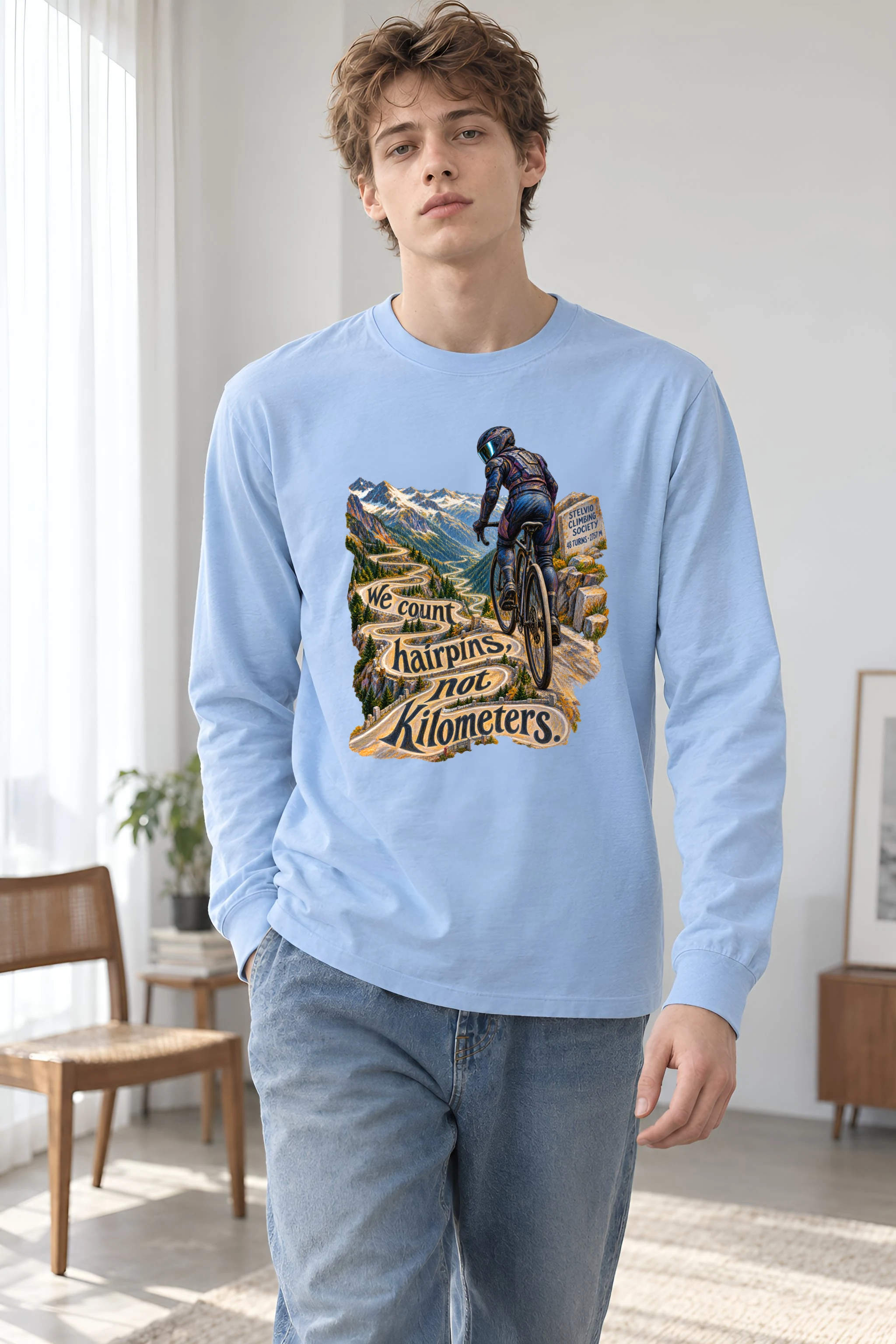 "We Count Hairpins" Unisex Longsleeve T-shirt