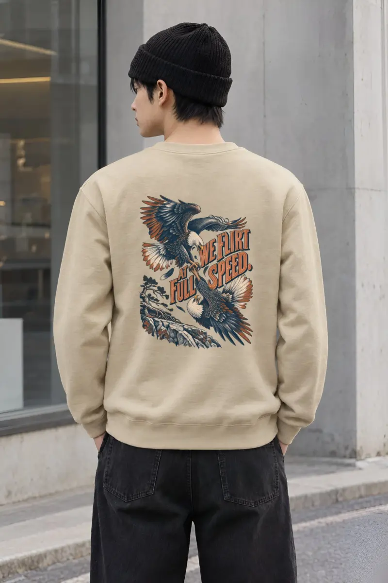 “We Flirt At Full Speed” Heavy Blend Unisex Crewneck Sweatshirt