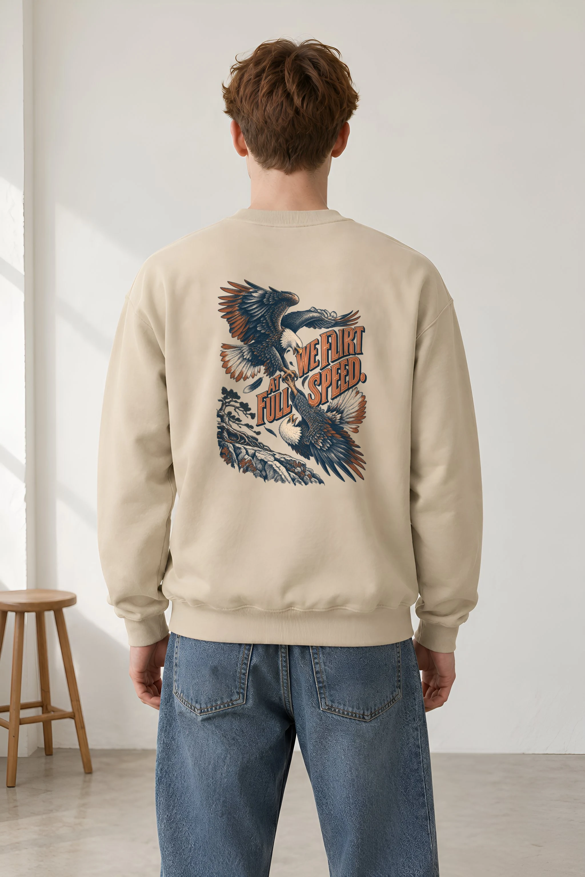 "We Flirt At Full Speed" Heavy Blend Unisex Crewneck Sweatshirt