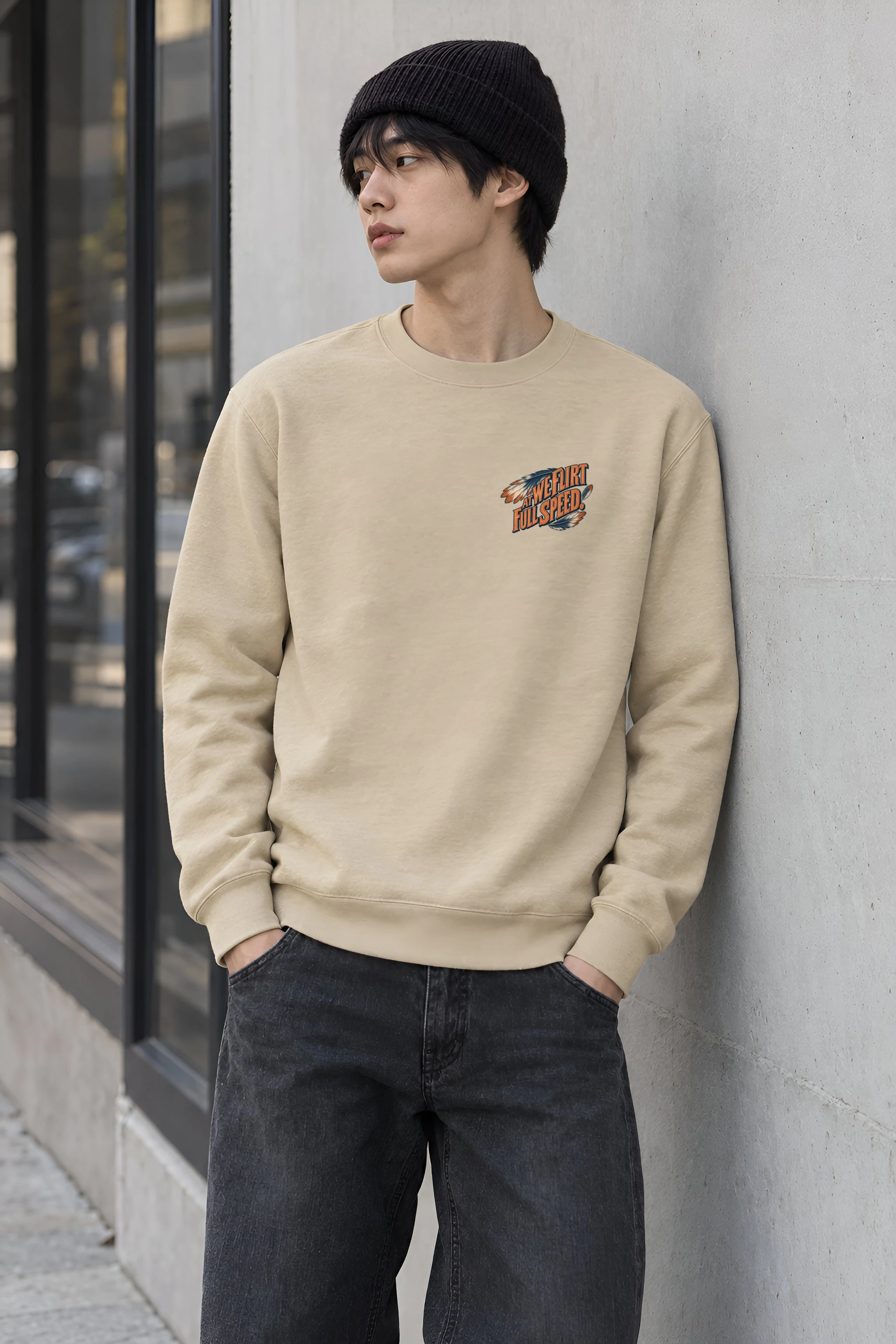 "We Flirt At Full Speed" Heavy Blend Unisex Crewneck Sweatshirt