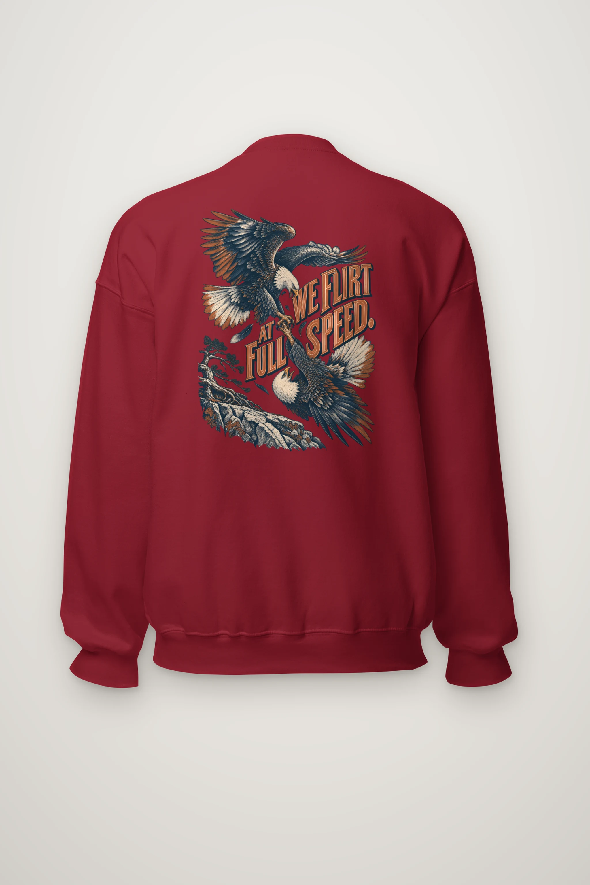 "We Flirt At Full Speed" Heavy Blend Unisex Crewneck Sweatshirt