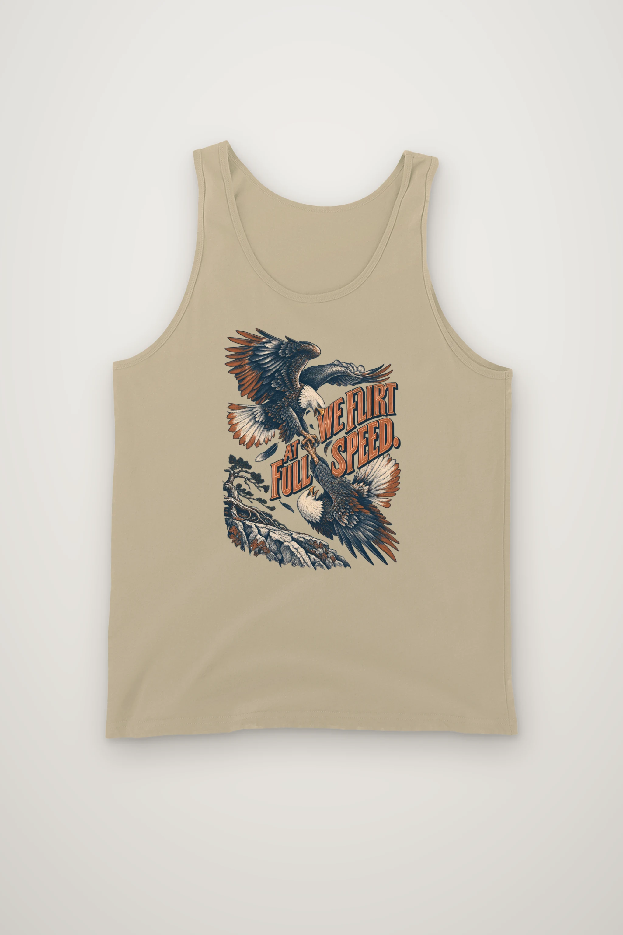 "We Flirt at Full Speed" Unisex Jersey Tank
