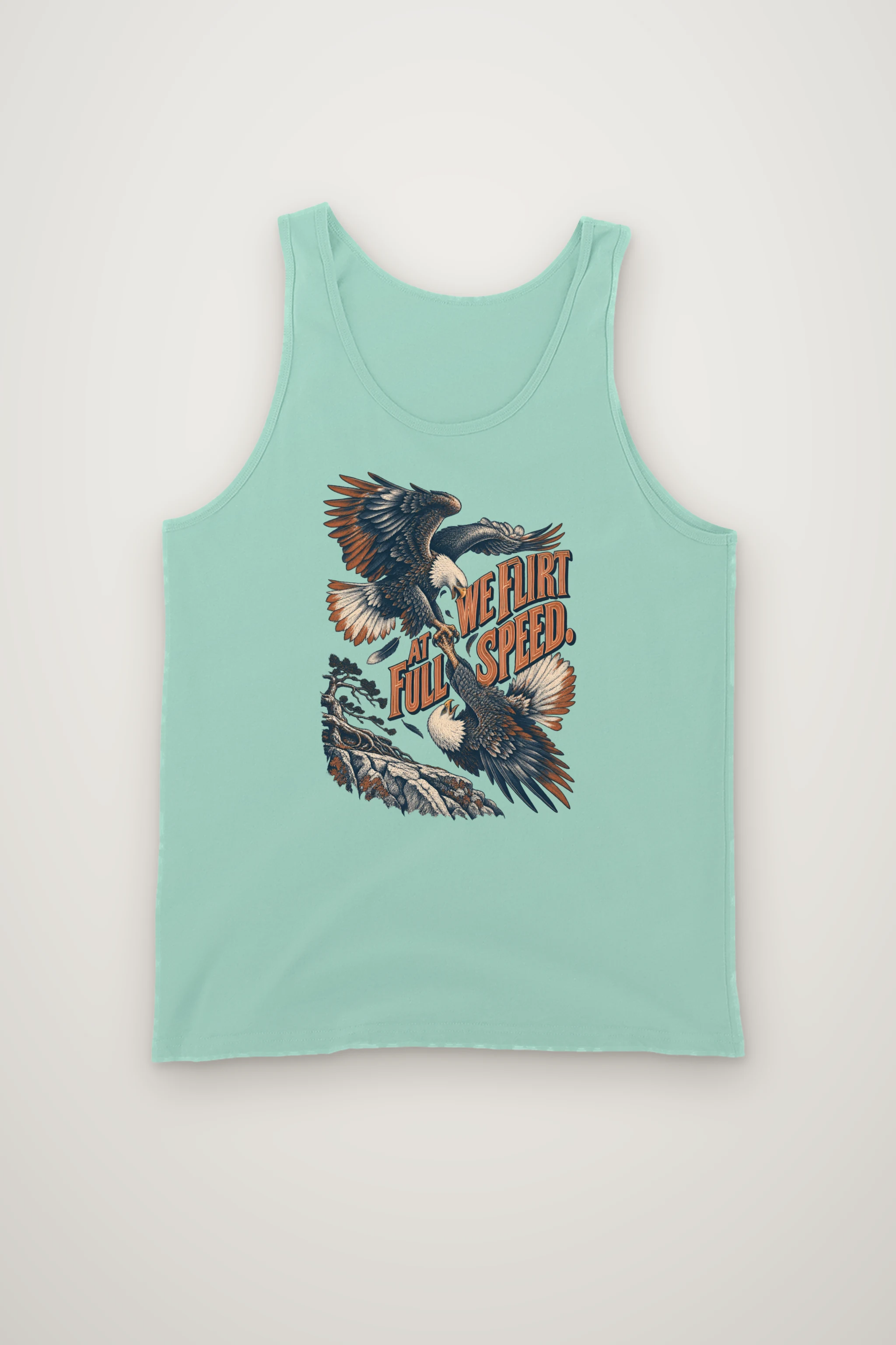 "We Flirt at Full Speed" Unisex Jersey Tank