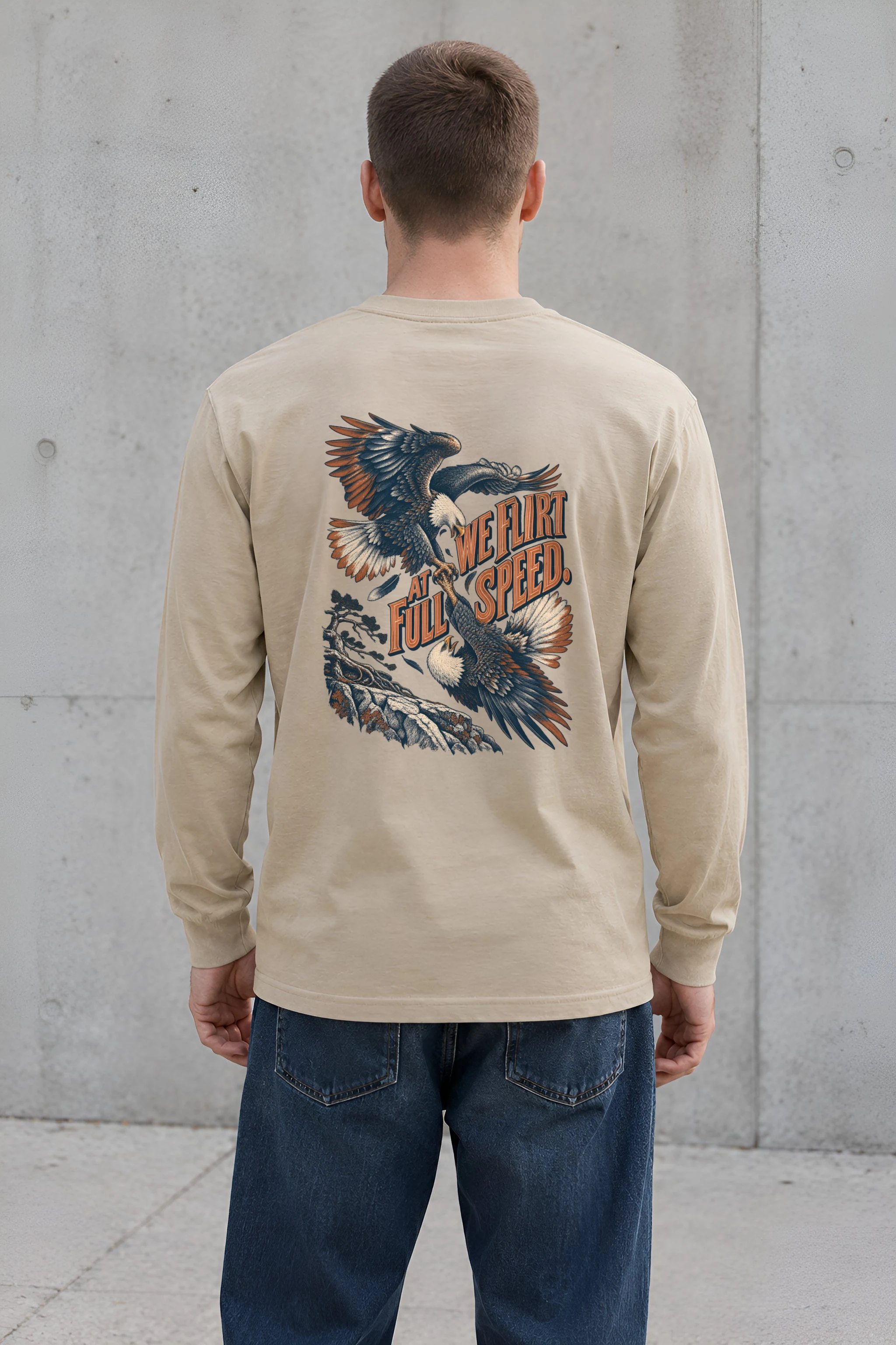 "We Flirt At Full Speed" Unisex Longsleeve T-shirt