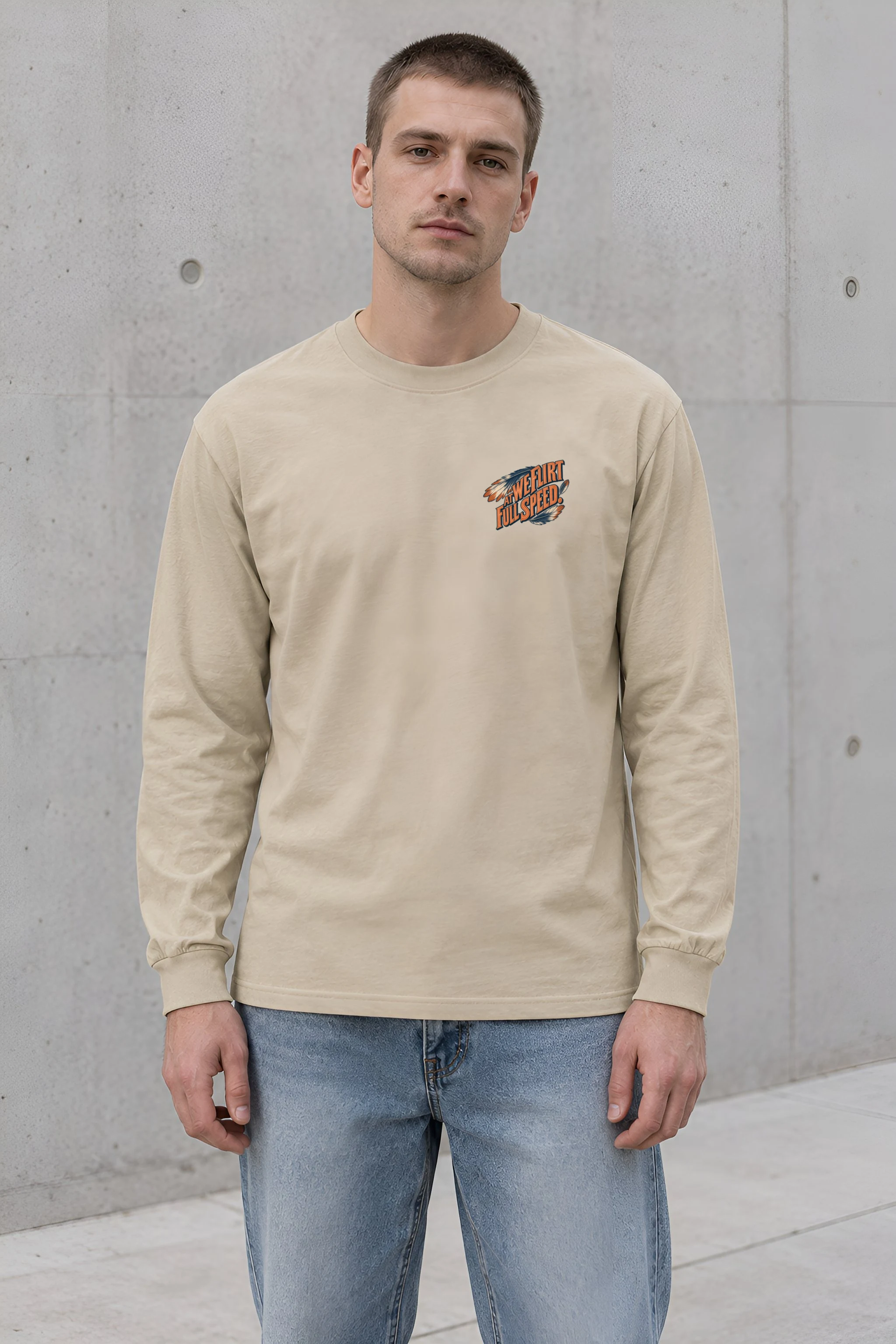 "We Flirt At Full Speed" Unisex Longsleeve T-shirt